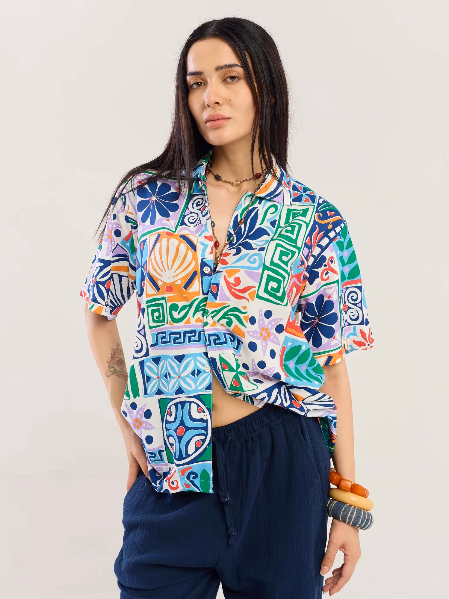 Coastal Tide Printed Shirt image 4