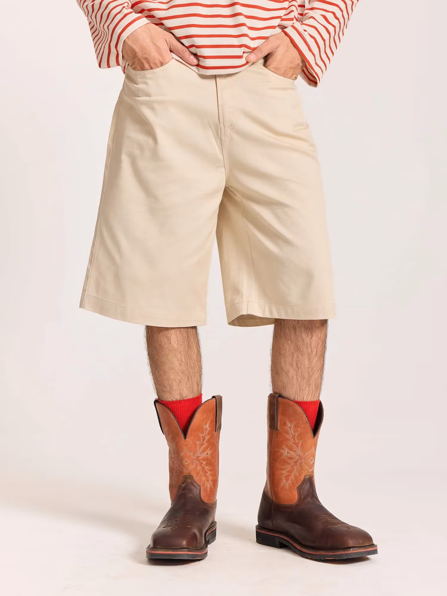 Cream Jorts image 3