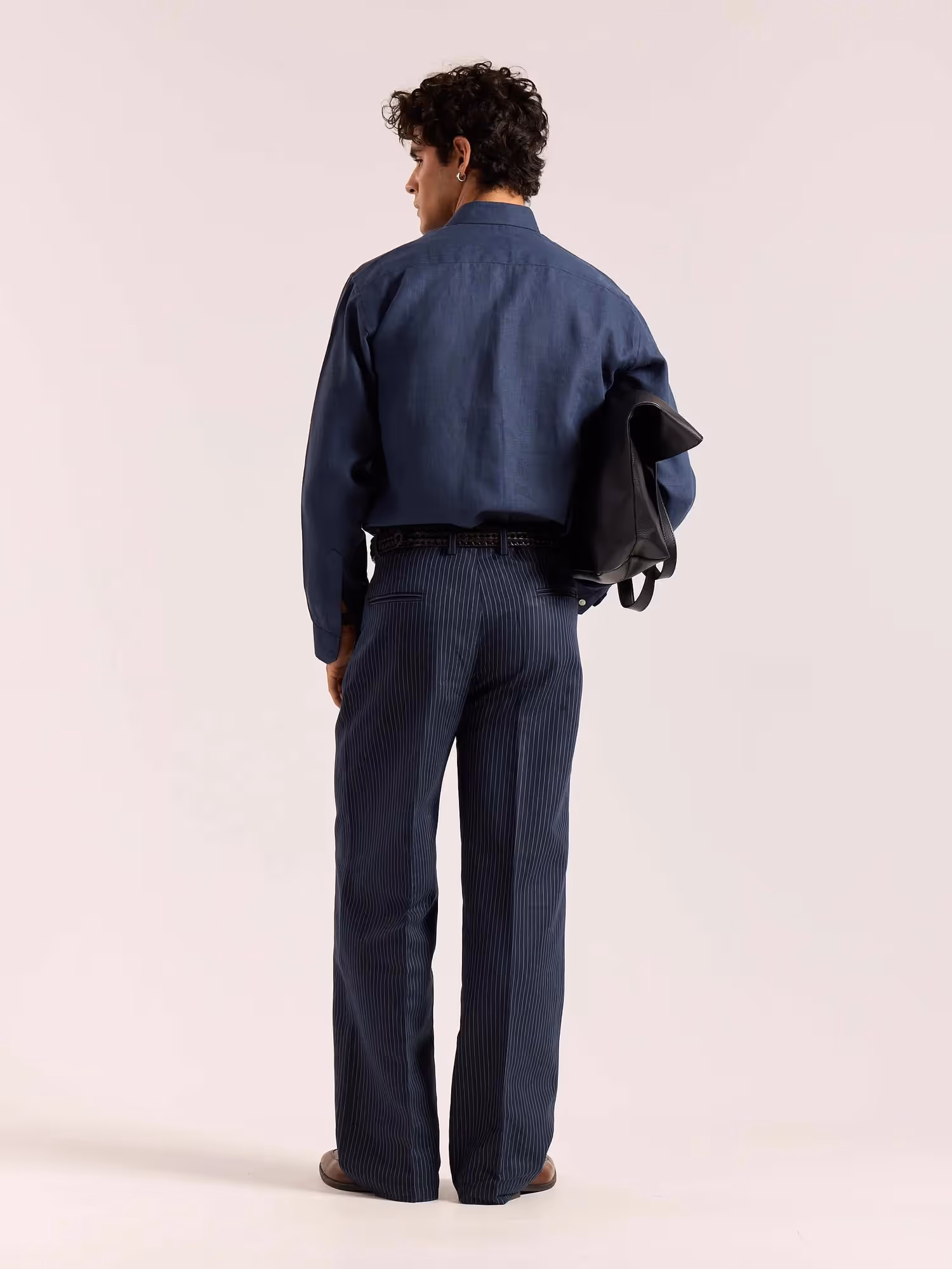 Dark Blue Linen Pullover image 8