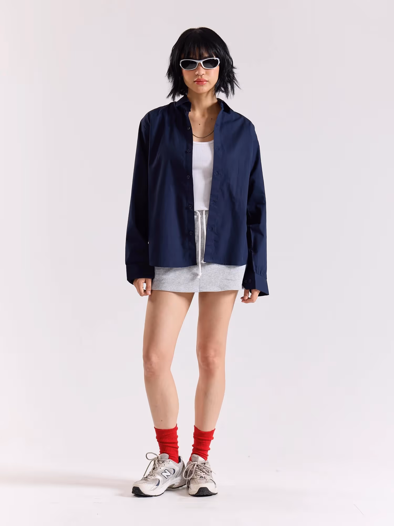 Dark Blue Poplin Shirt image 2