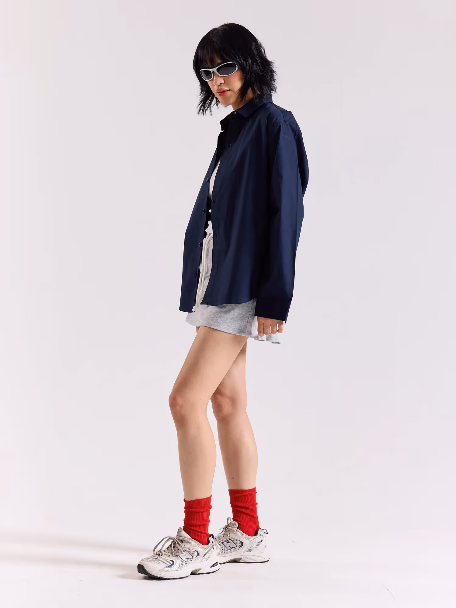 Dark Blue Poplin Shirt image 3