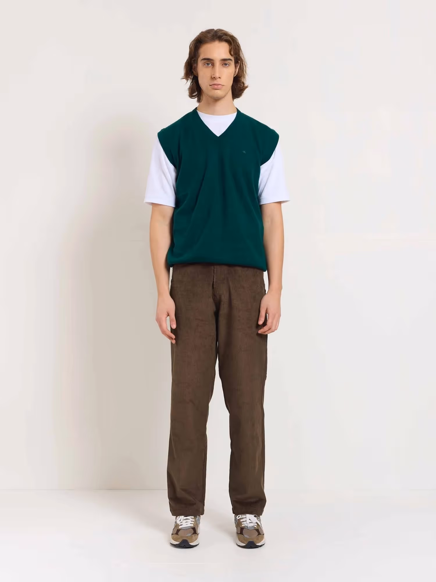 Dark Brown Corduroy Trousers image 1