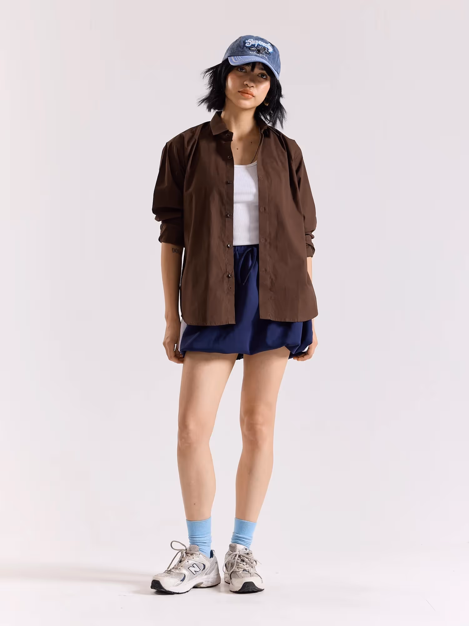Dark Brown Poplin Shirt image 2