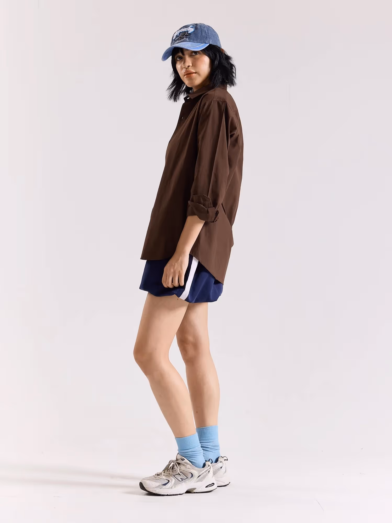 Dark Brown Poplin Shirt image 3