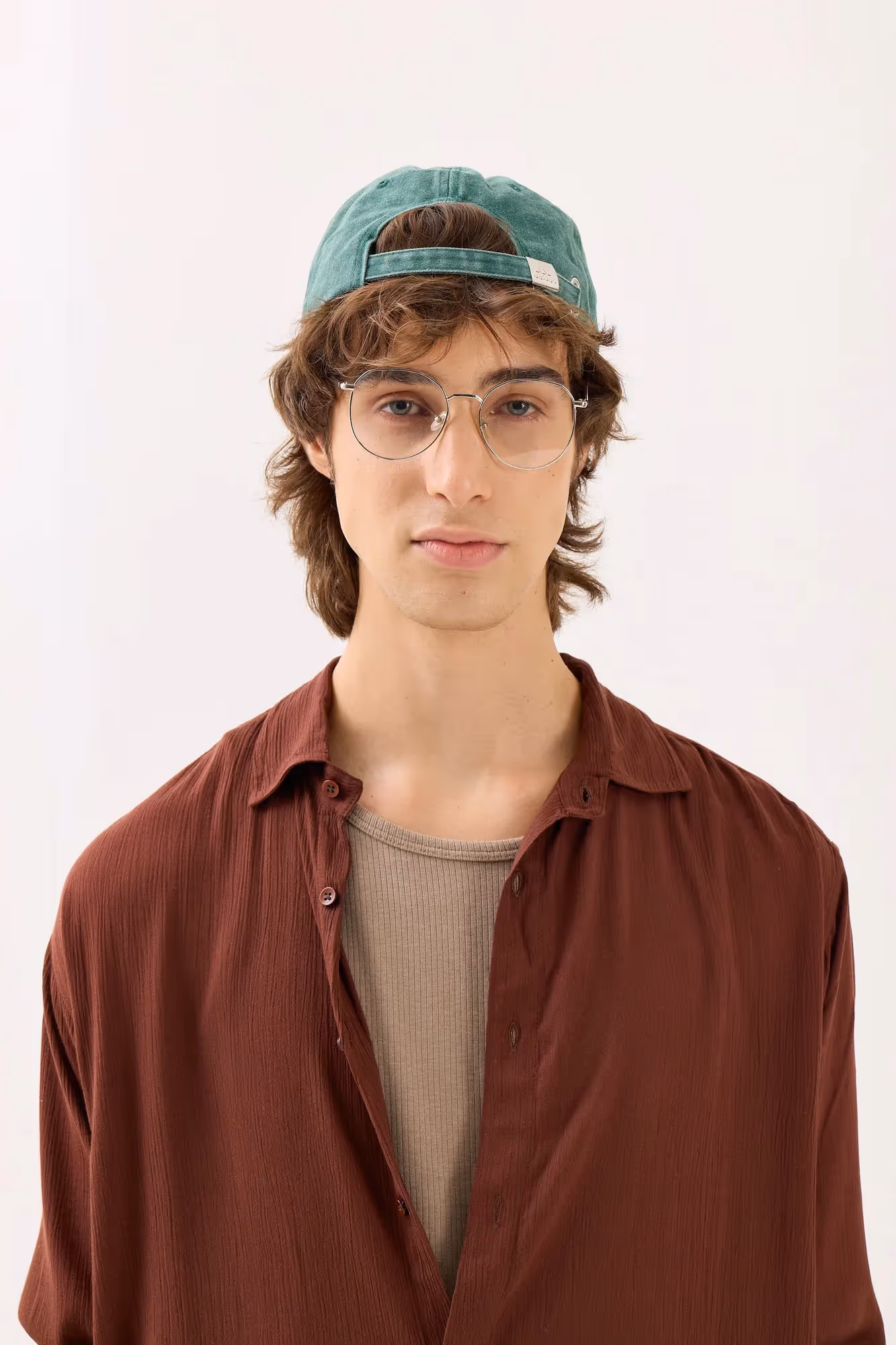 Dark Brown Wrinkled Shirt image 3