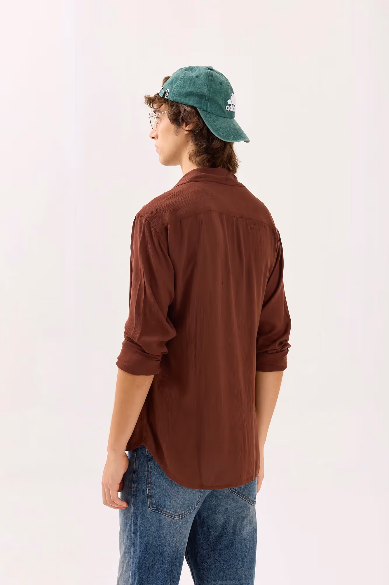 Dark Brown Wrinkled Shirt image 6
