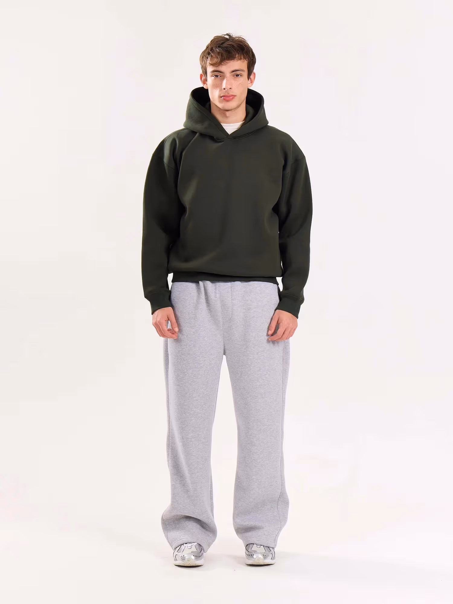 Dark Green Cropped Fit Hoodie image 1
