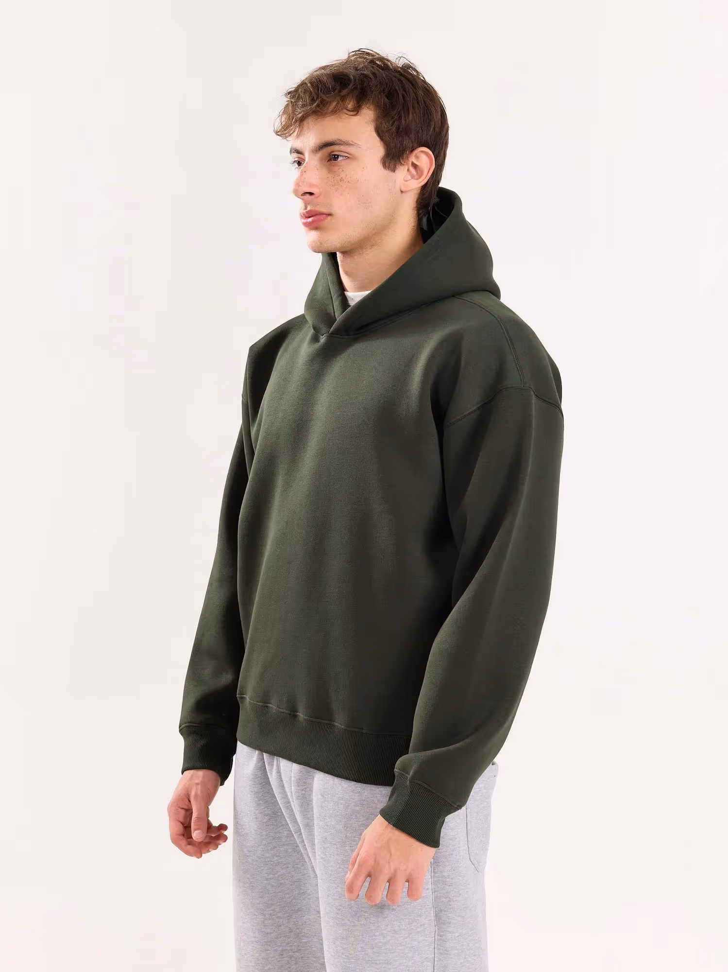 Dark Green Cropped Fit Hoodie image 7