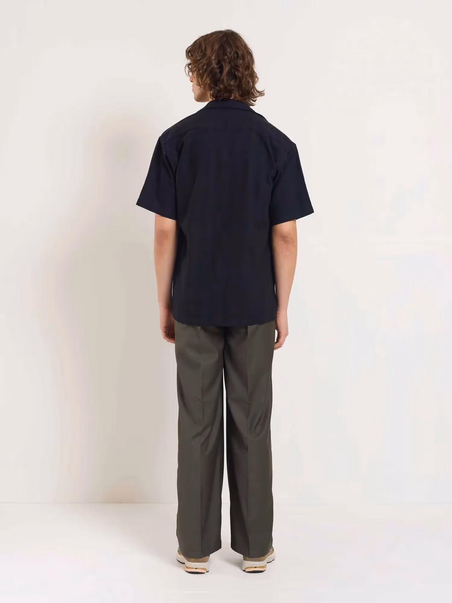 Dark Taupe Baggy Fit Trousers image 7