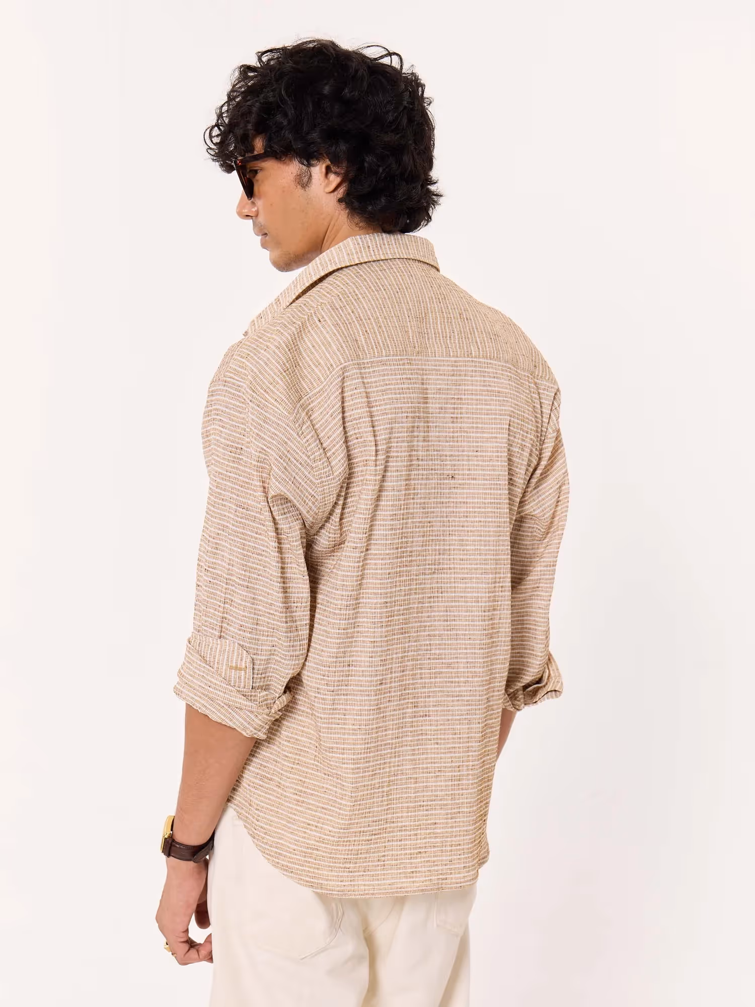 Dune Textured Cropped Shirt image 7