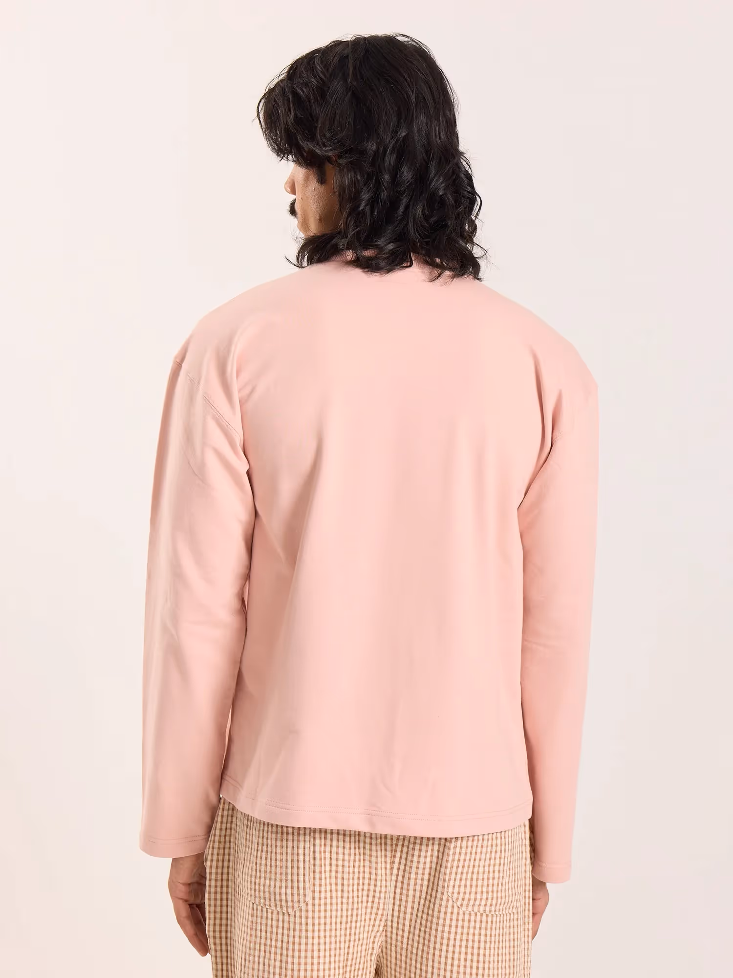 Dusty Pink Loose Fit Cropped T-Shirt image 8