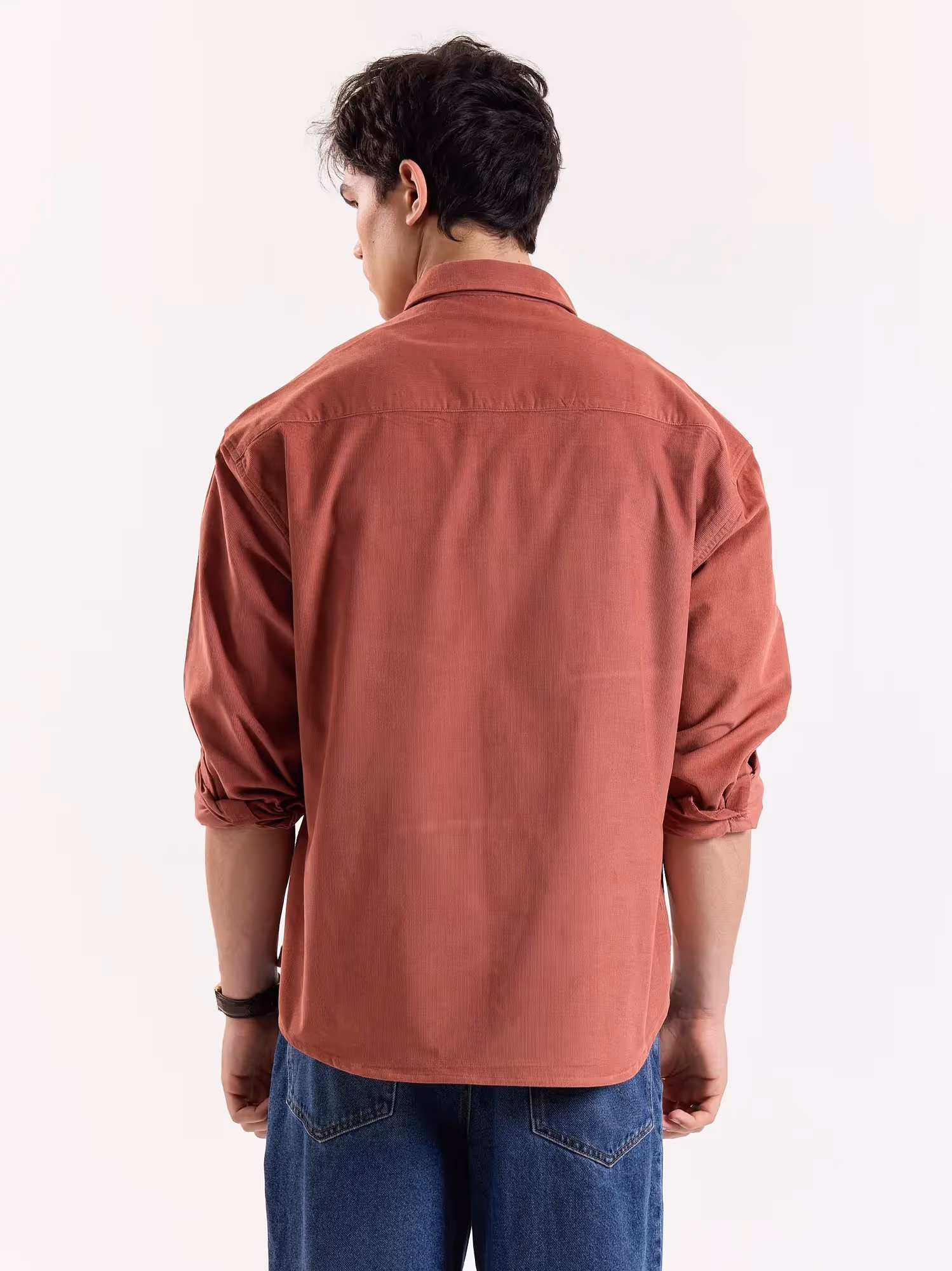 Dusty Rose Corduroy Oversized Shirt image 4