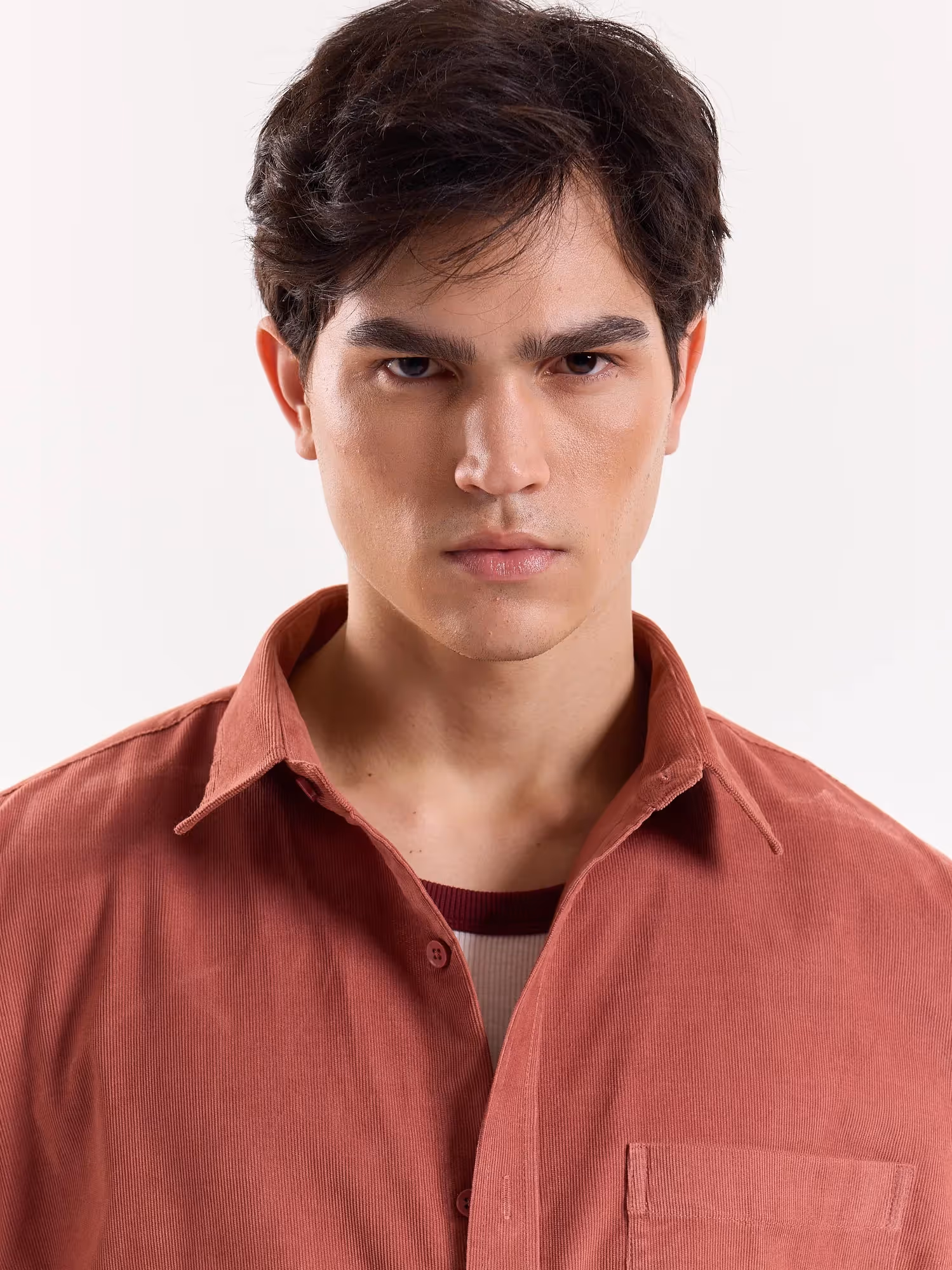 Dusty Rose Corduroy Oversized Shirt image 5