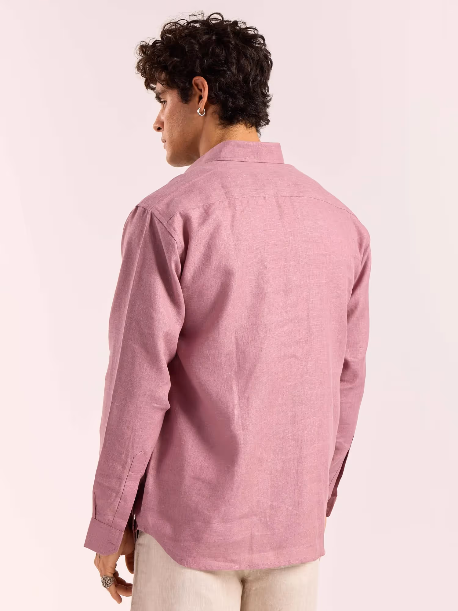 Dusty Rose Linen Pullover  image 8