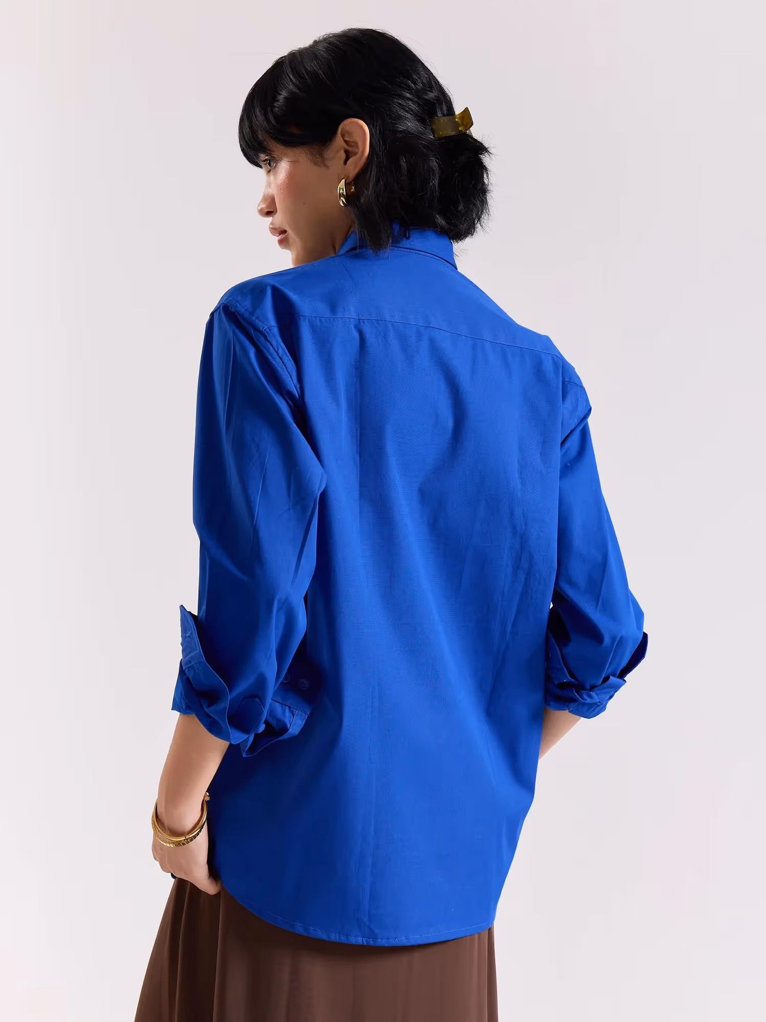 Electric Blue Poplin Shirt image 6