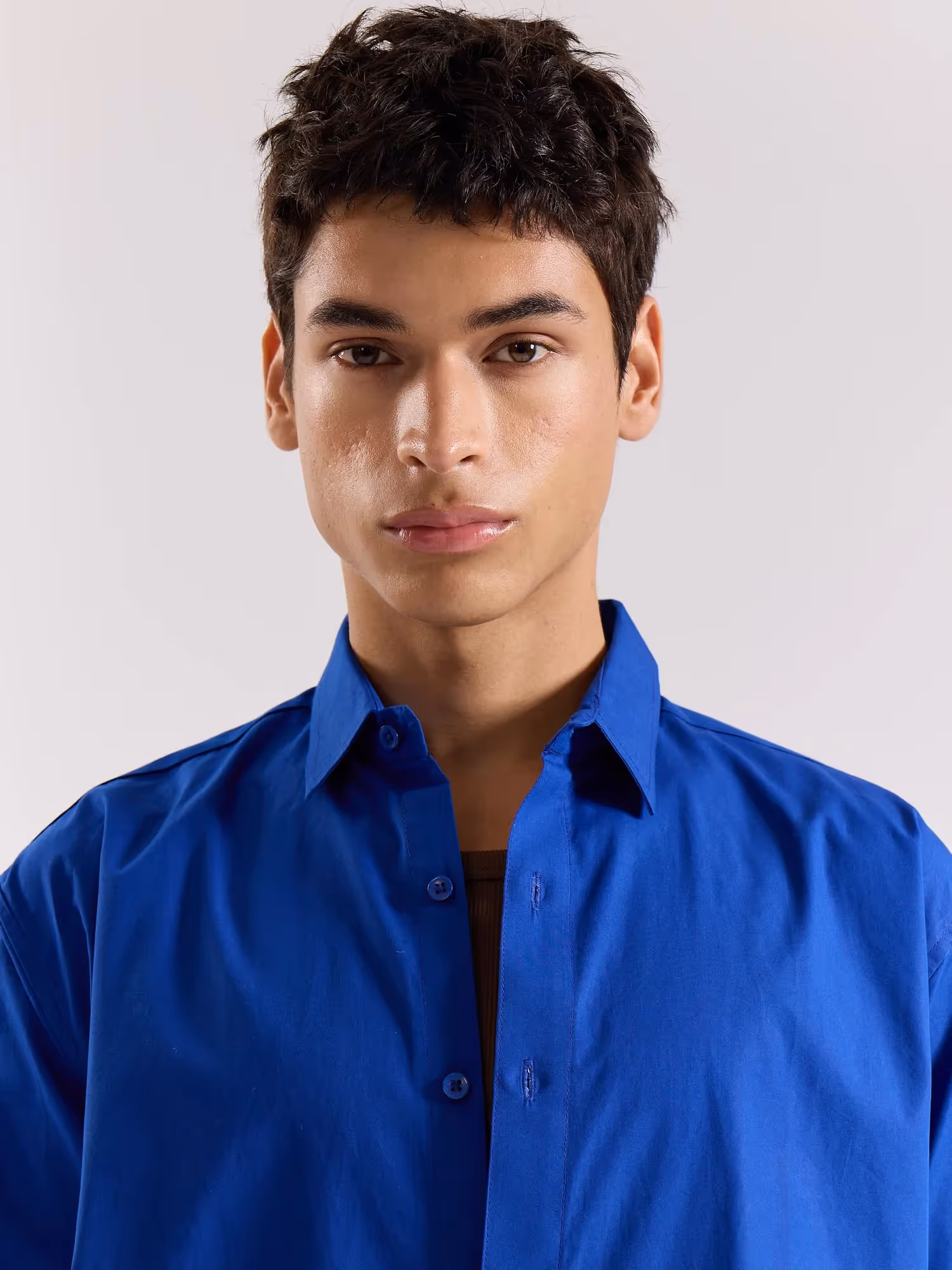 Electric Blue Poplin Shirt image 8