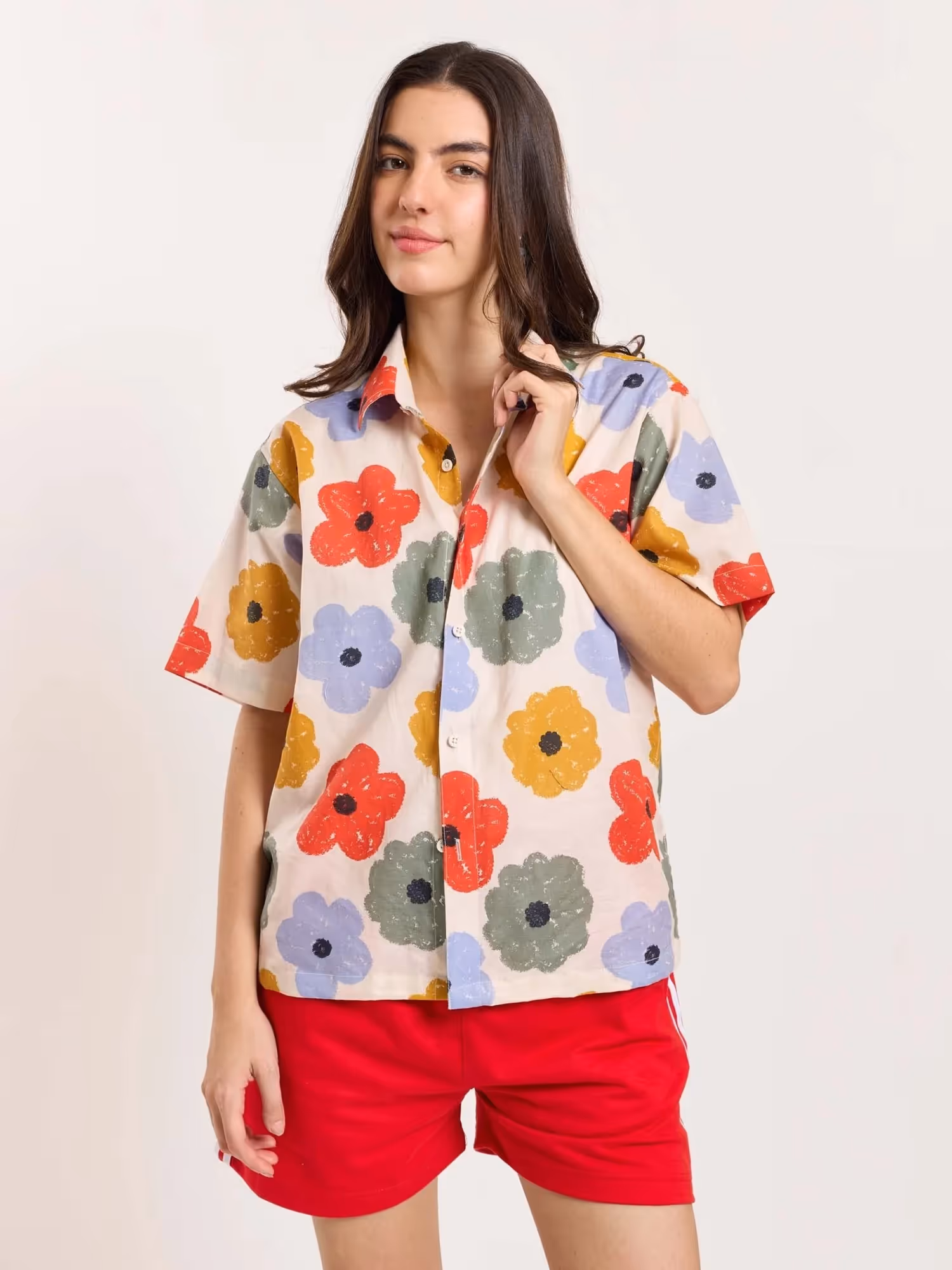 Floral Bloom Cropped Shirt image 4