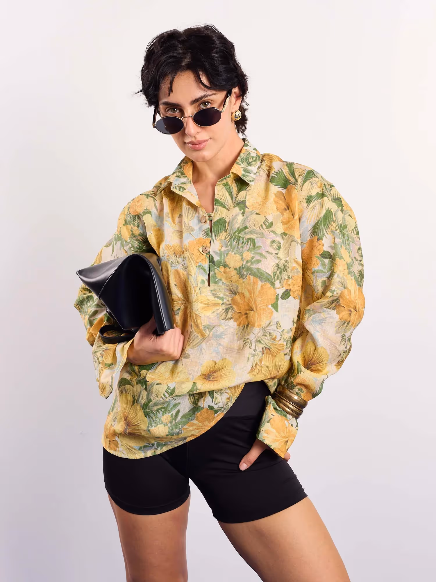 Floral Printed Linen Pullover  image 4