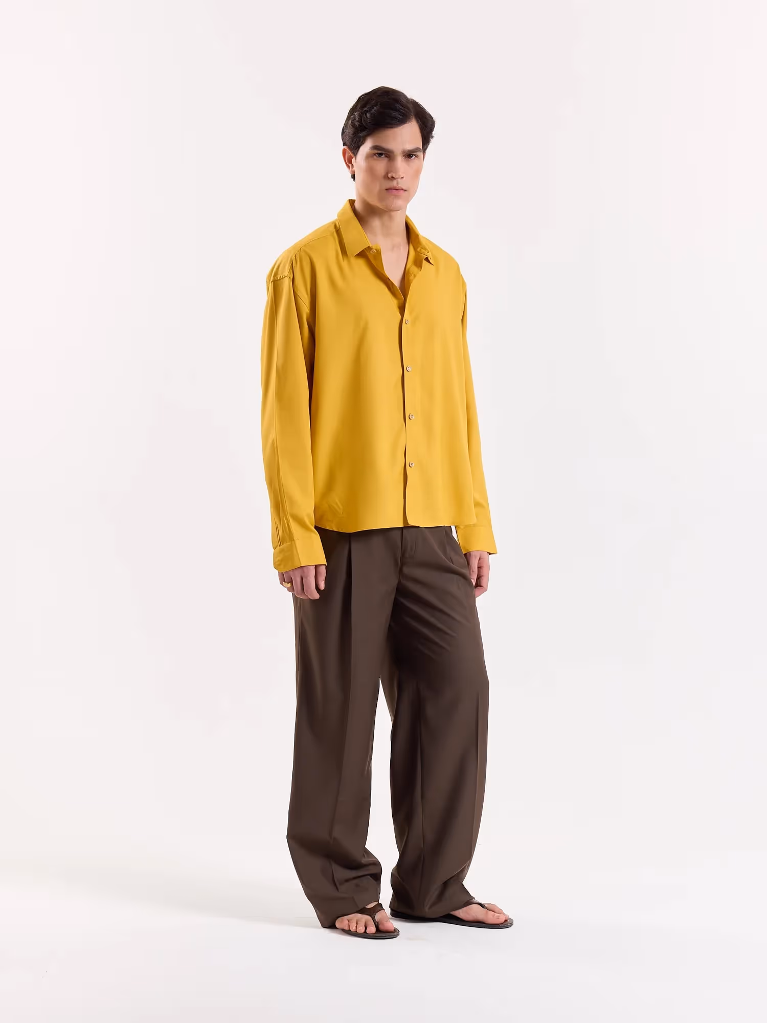 Golden Topaz Drape Shirt image 6