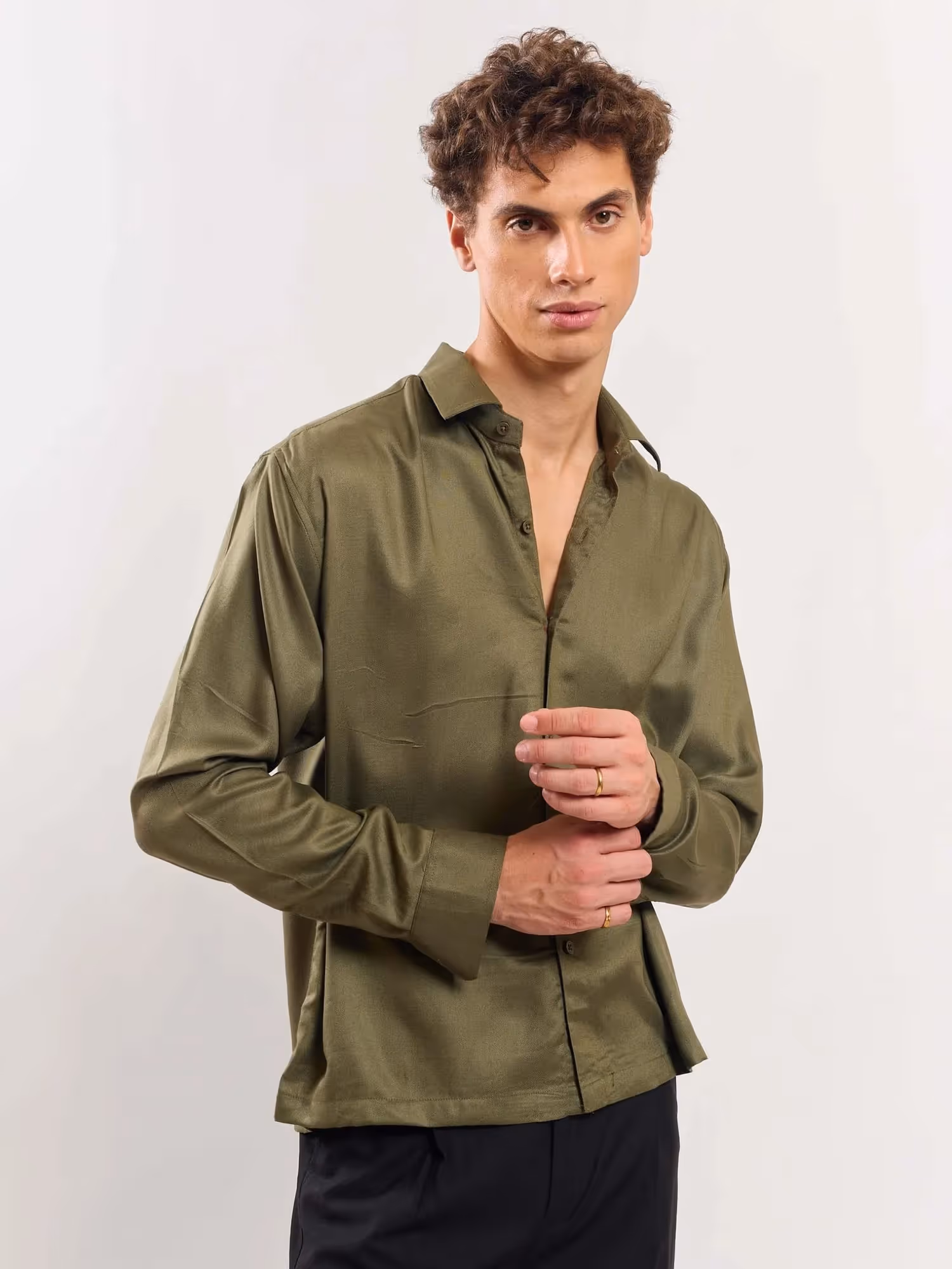 Green Drape Shirt image 1