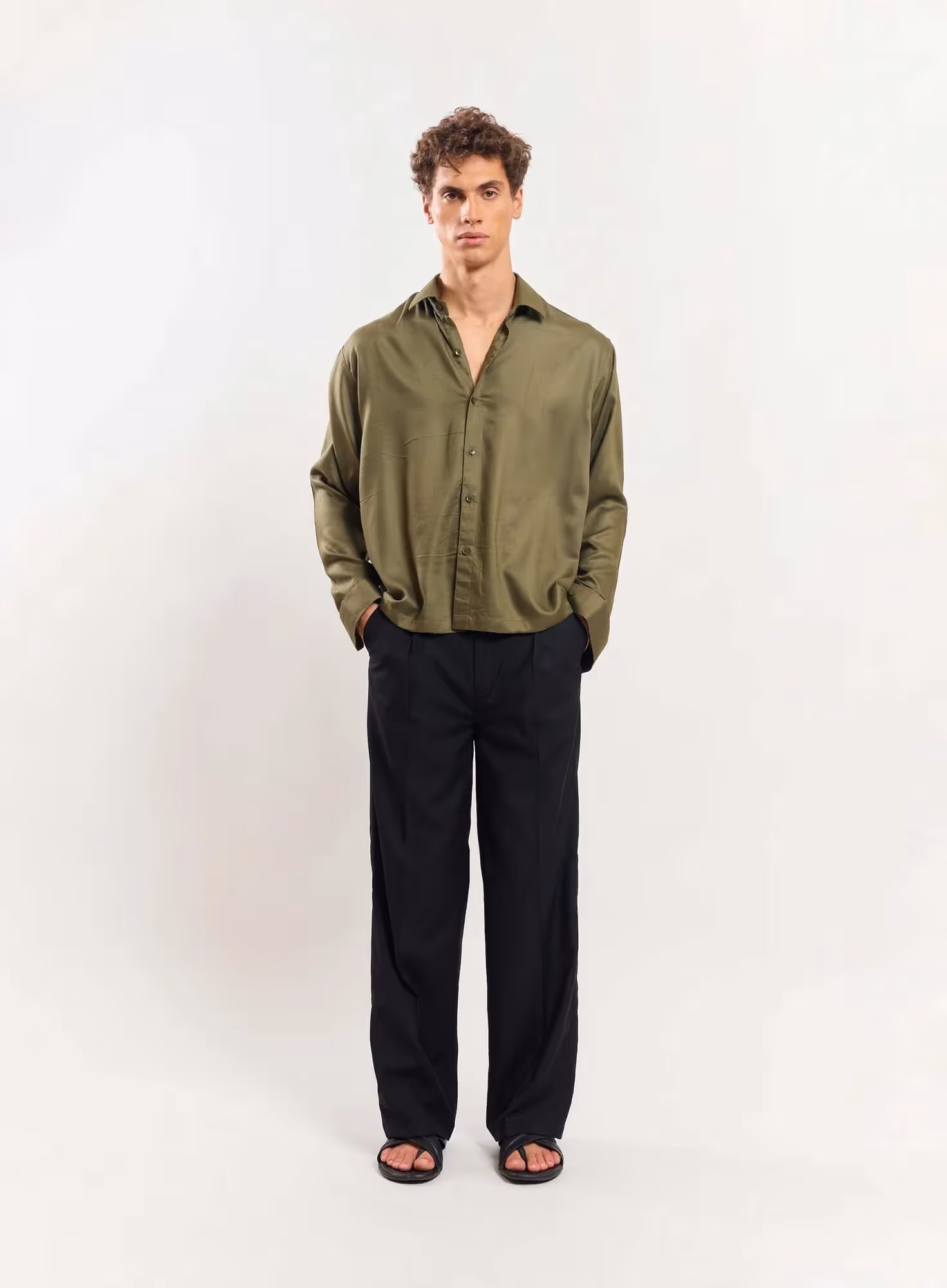 Green Drape Shirt image 2