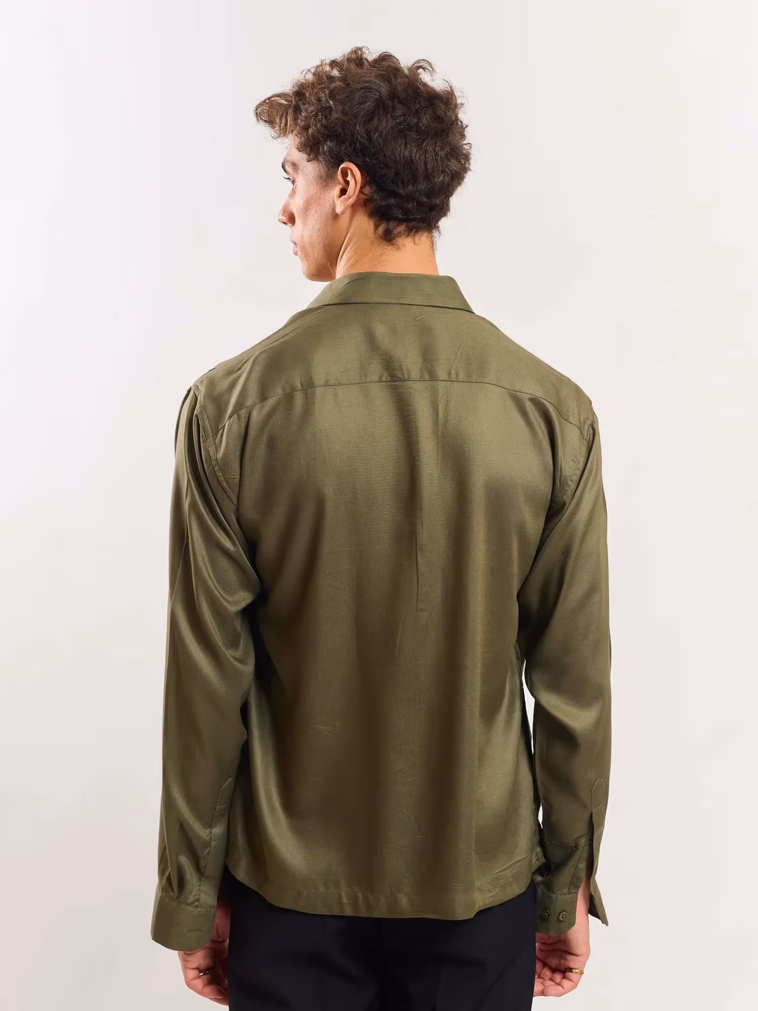 Green Drape Shirt image 6