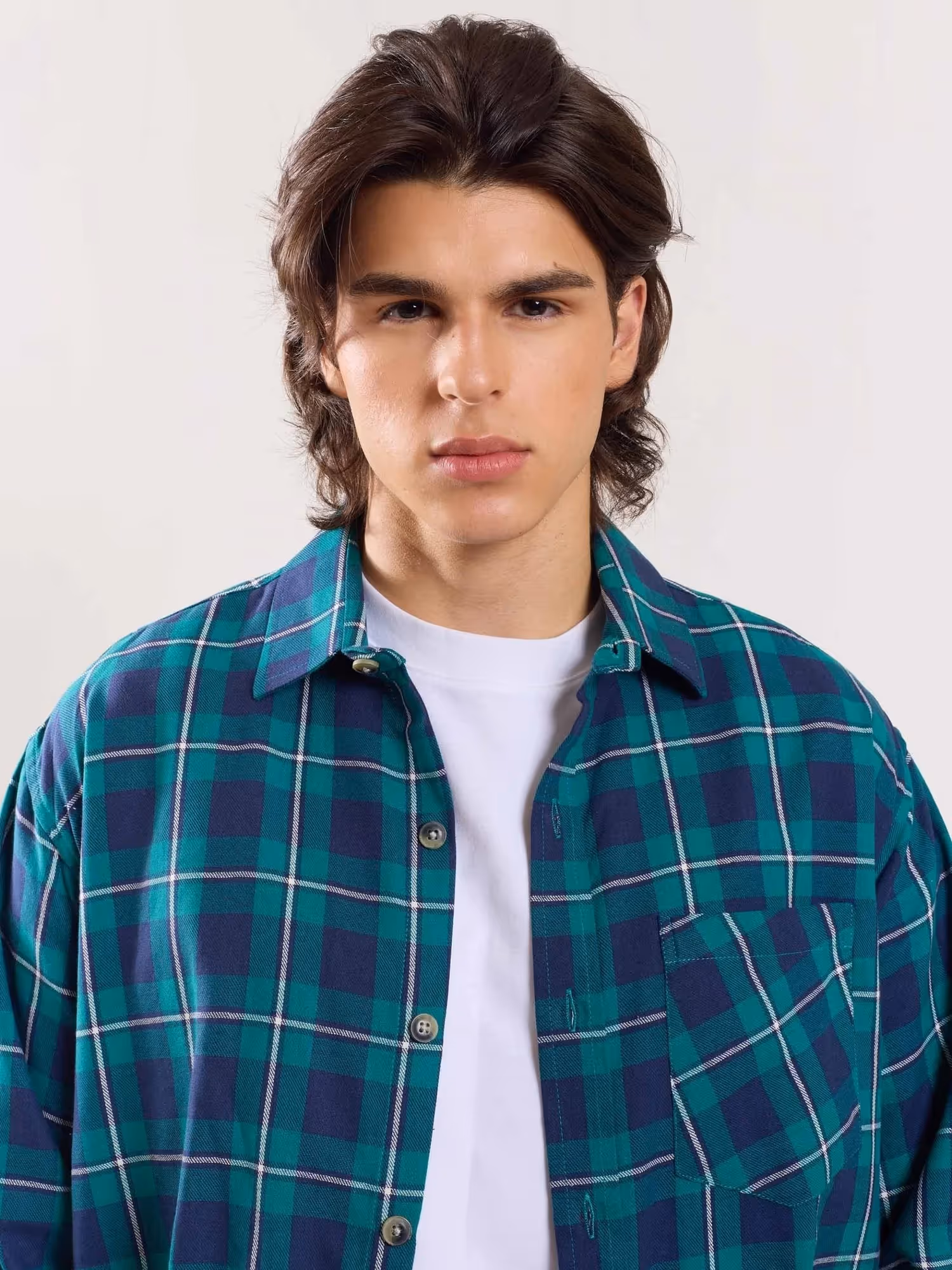 Green Flannel Overshirt image 3