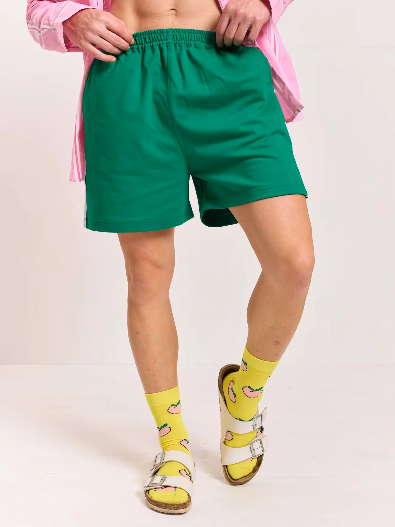 Green Terry Shorts image 7
