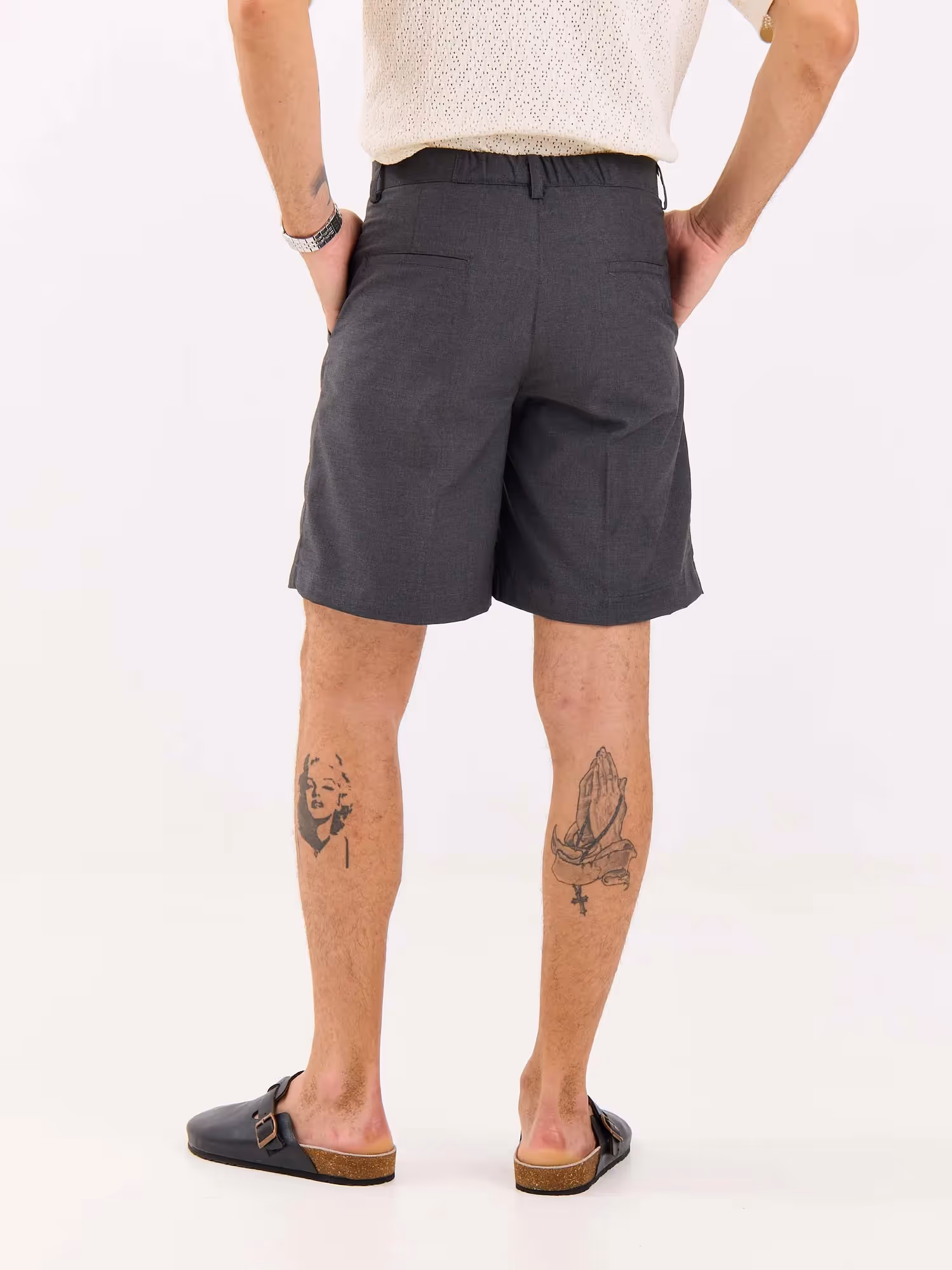 Grey Trouser Shorts  image 7