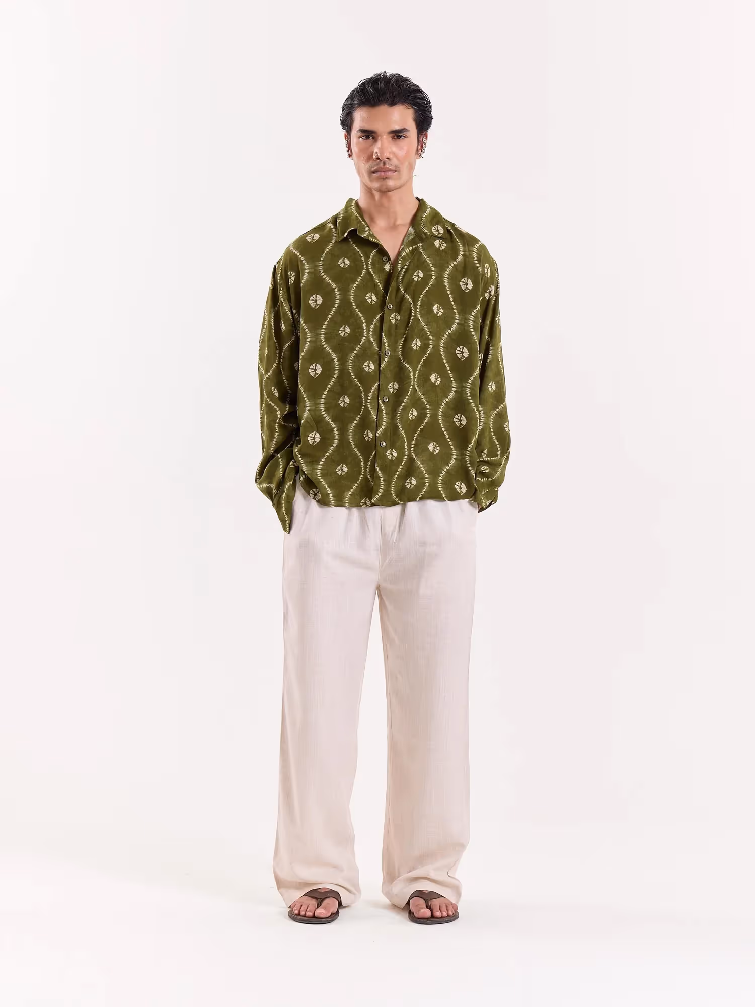 Hari Bandhani Cropped Shirt image 1