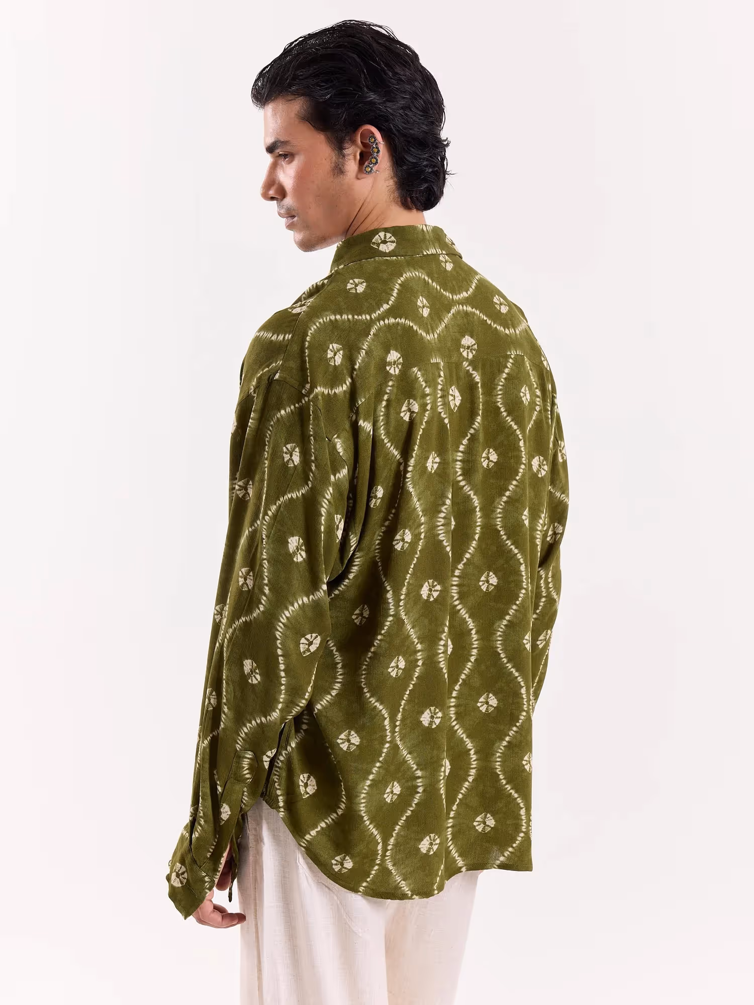 Hari Bandhani Cropped Shirt image 8