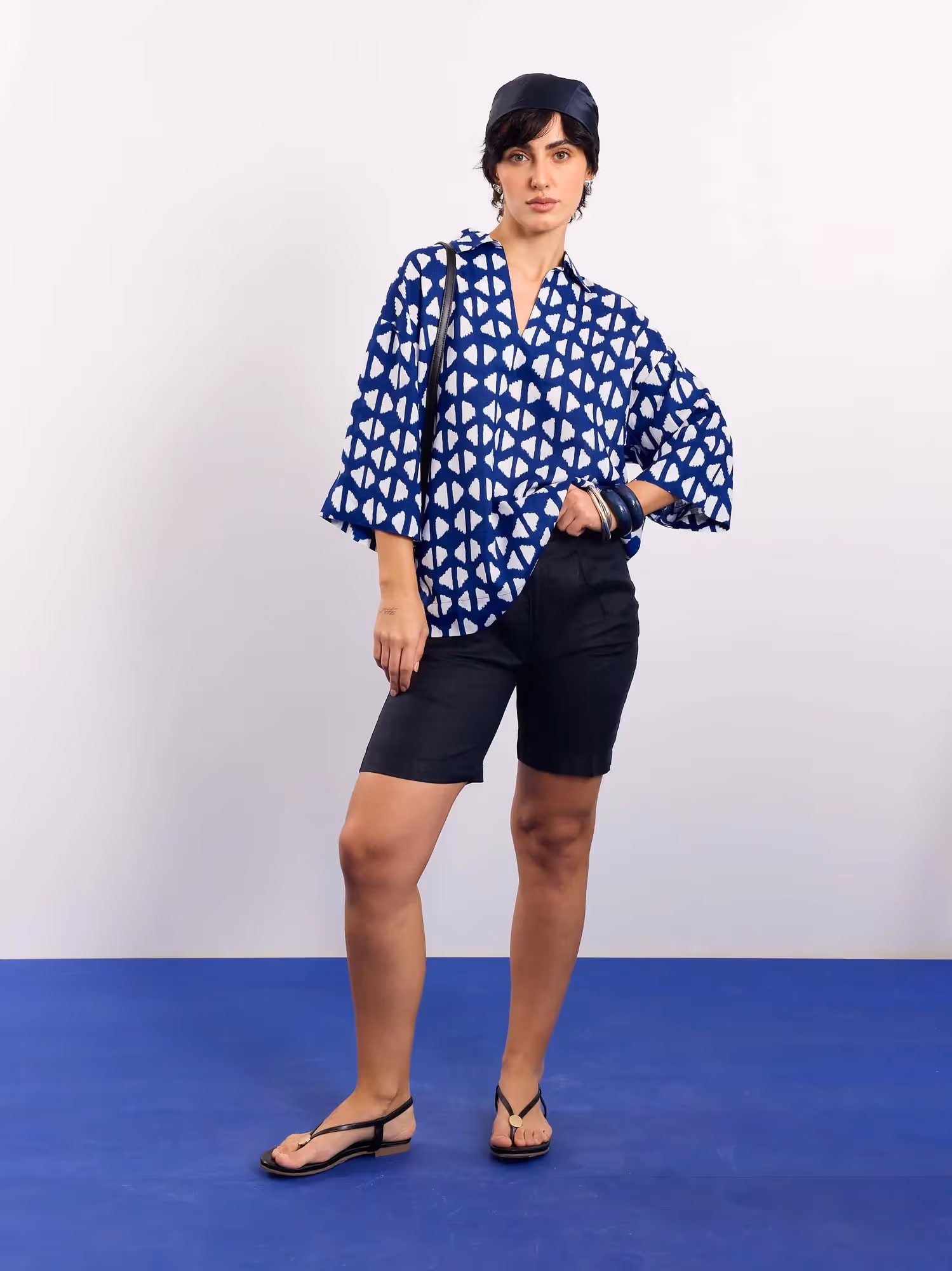 Indigo Blue Indie Printed Pullover image 2