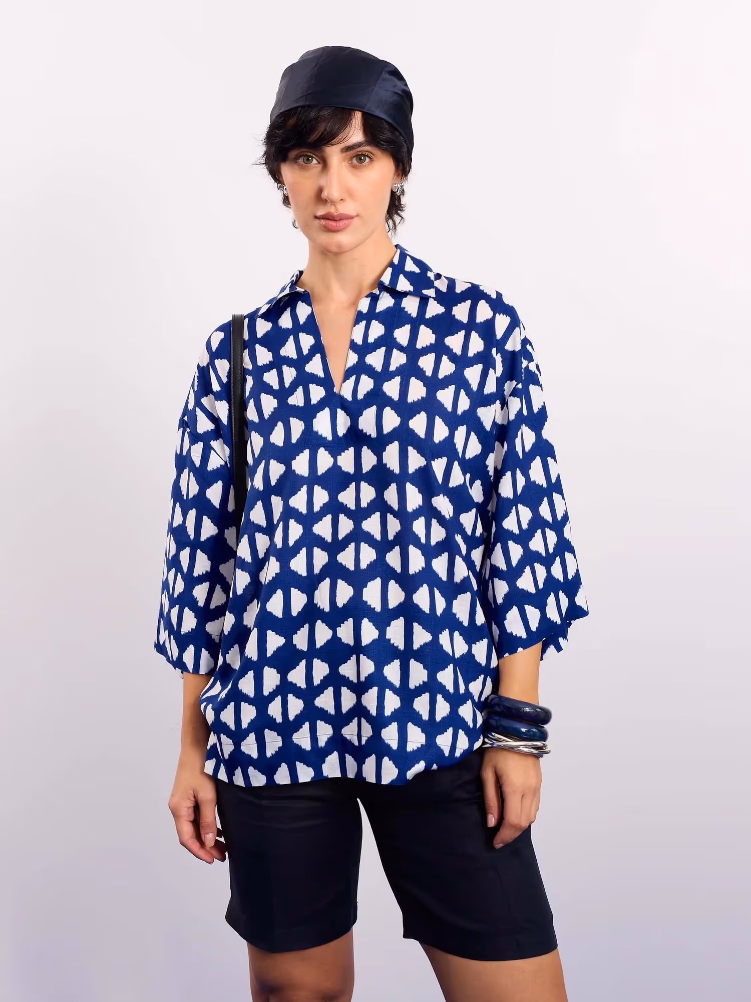 Indigo Blue Indie Printed Pullover image 4