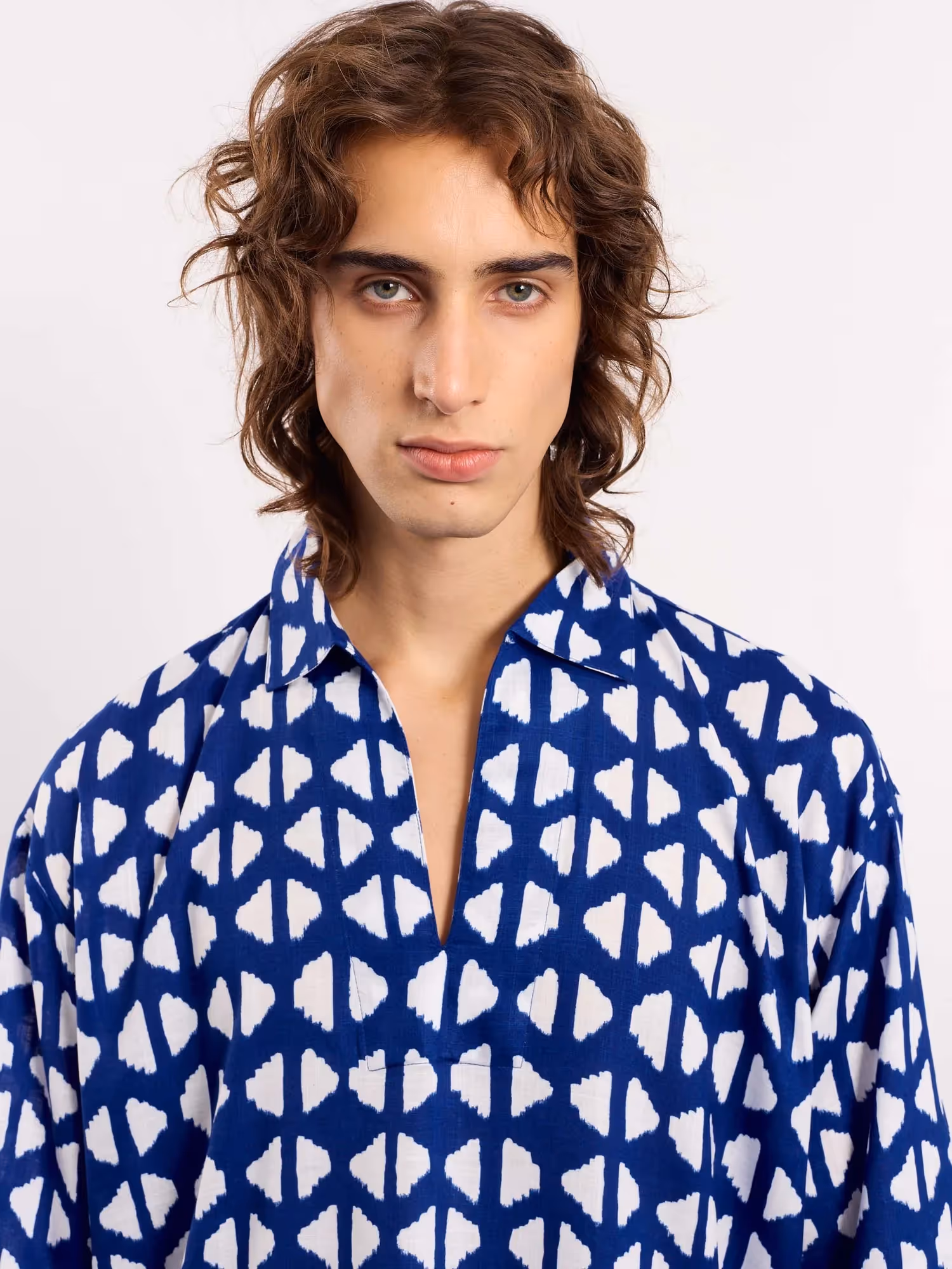 Indigo Blue Indie Printed Pullover image 6