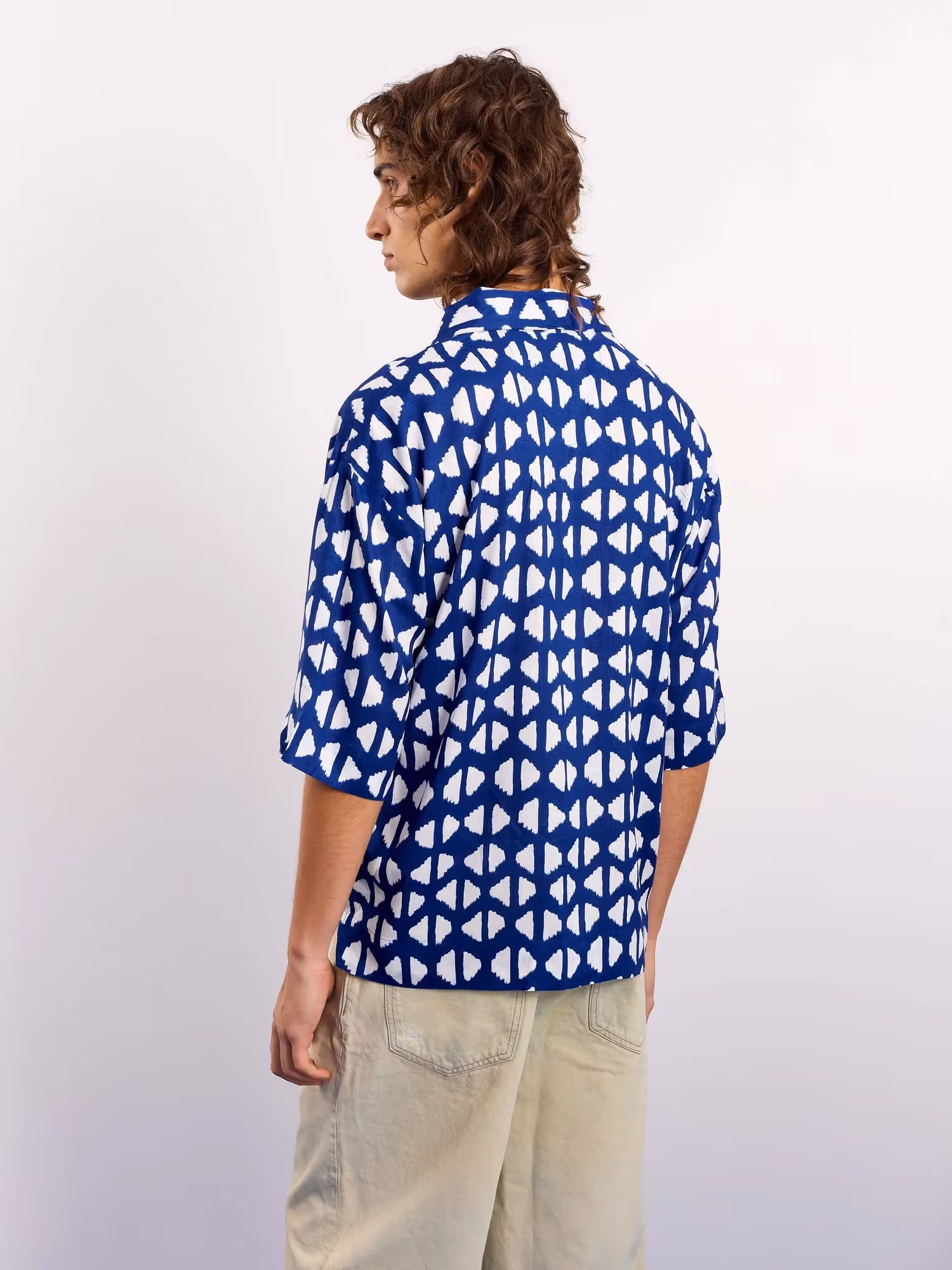 Indigo Blue Indie Printed Pullover image 7