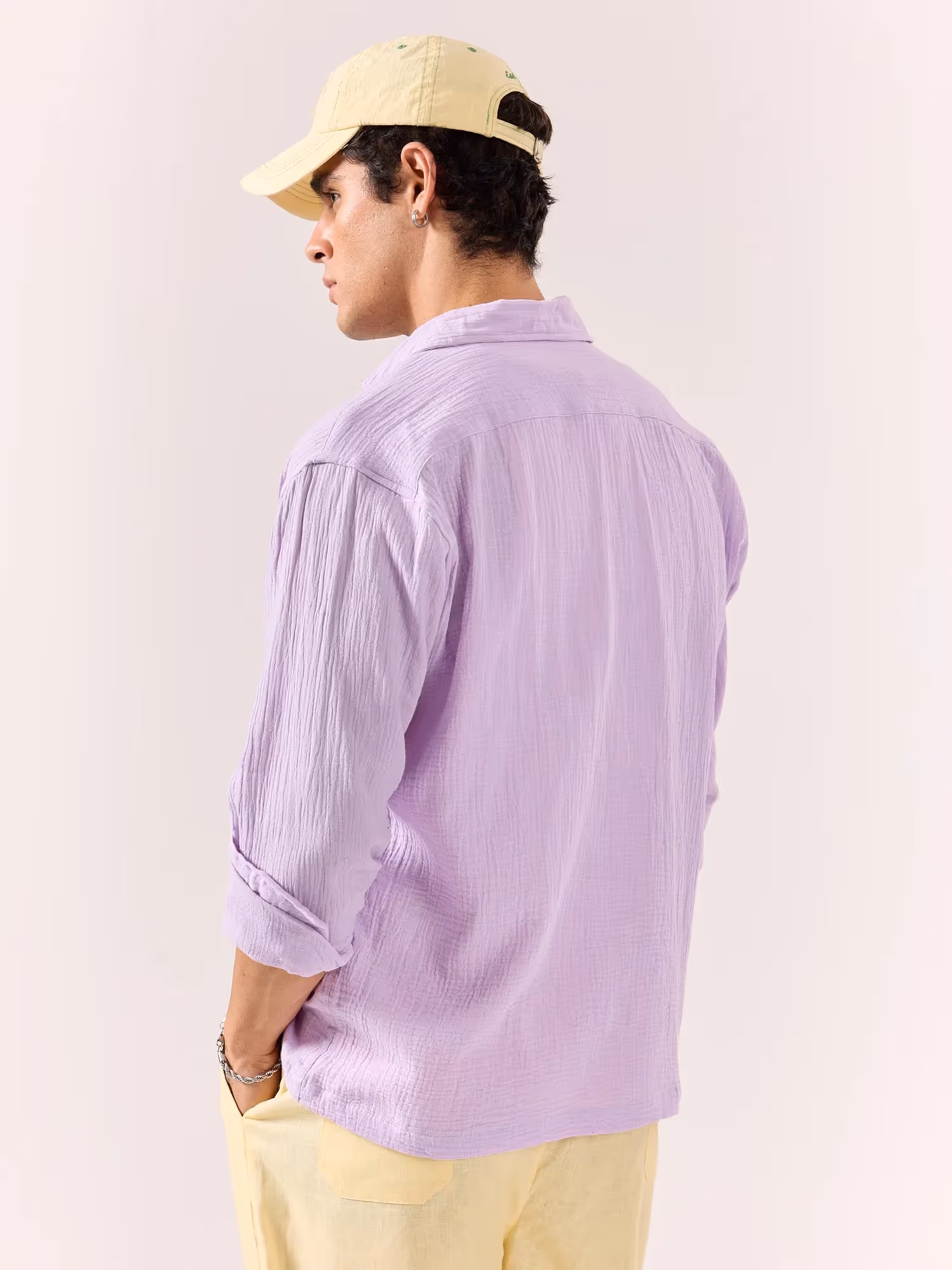 Lavender Gauze Holiday Shirt  image 7