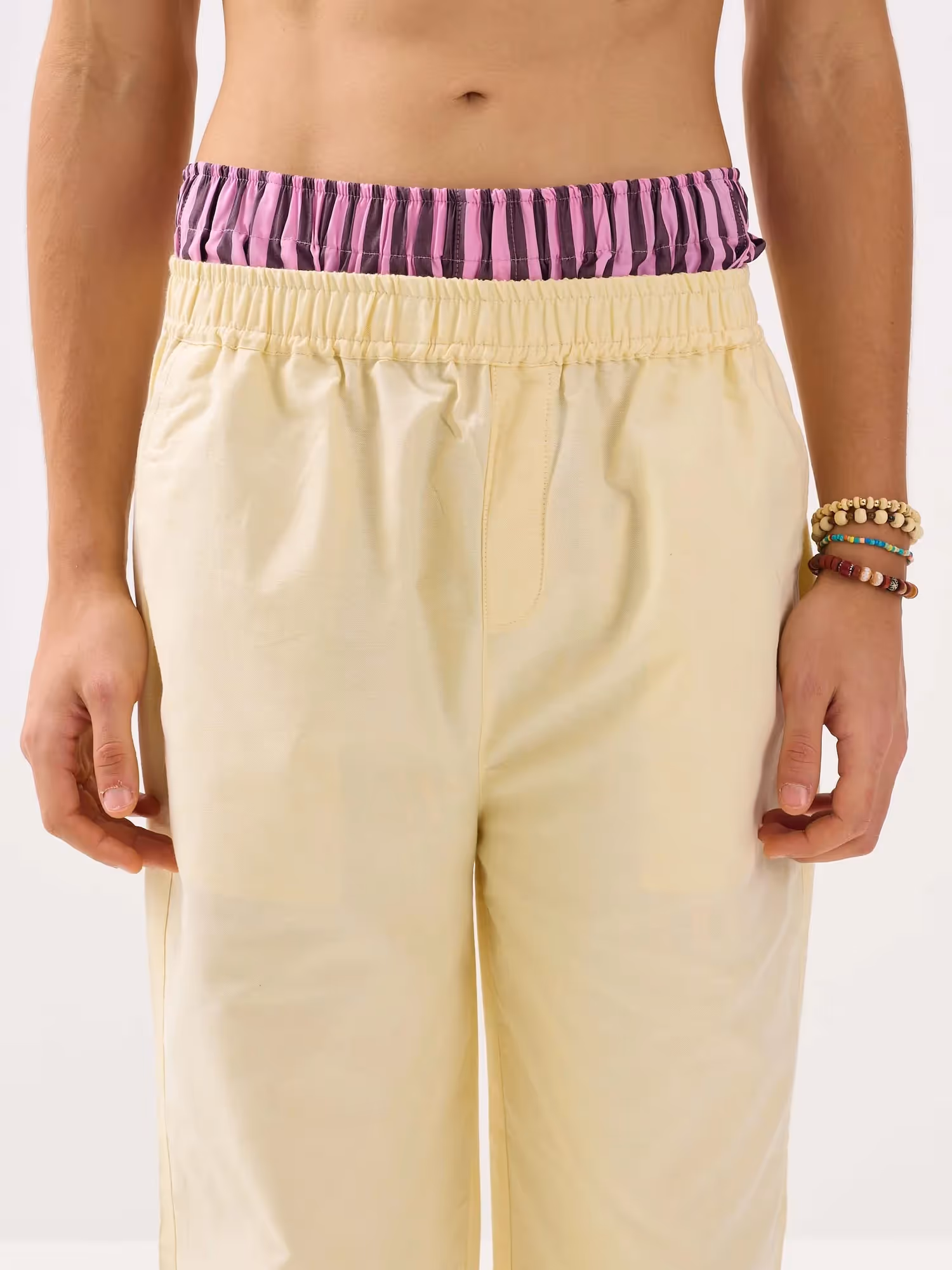 Lemon Yellow Oxford Pull-on Pants image 5