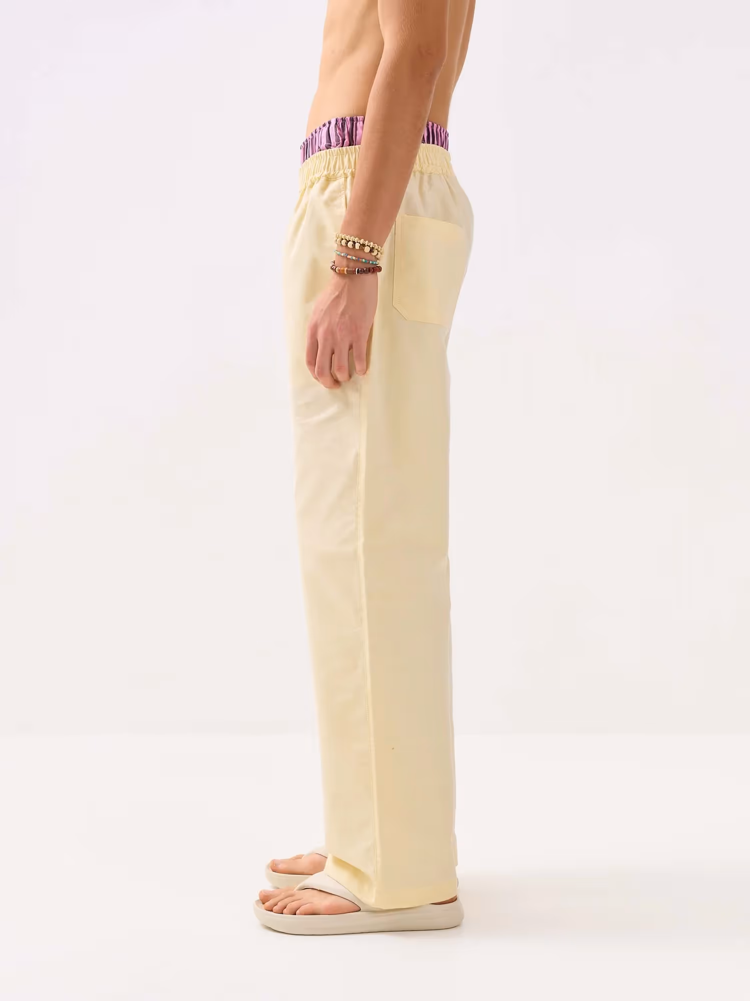 Lemon Yellow Oxford Pull-on Pants image 7