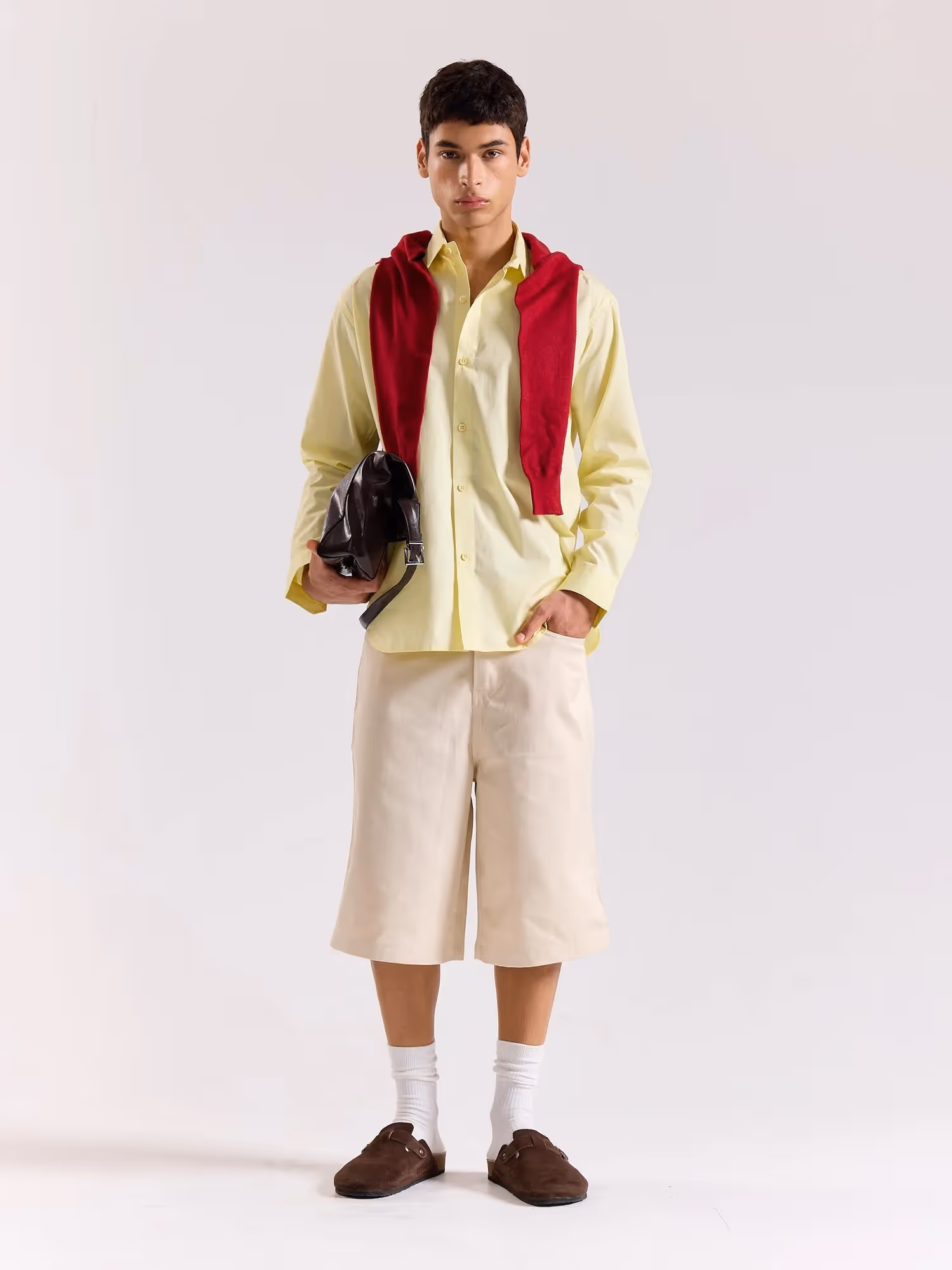 Lemon Yellow Poplin Shirt image 1