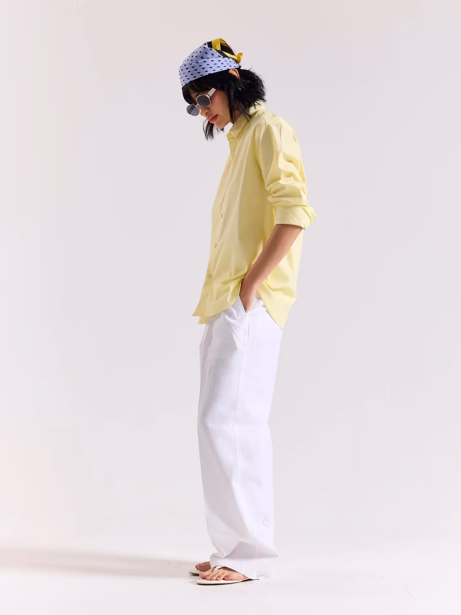 Lemon Yellow Poplin Shirt image 3