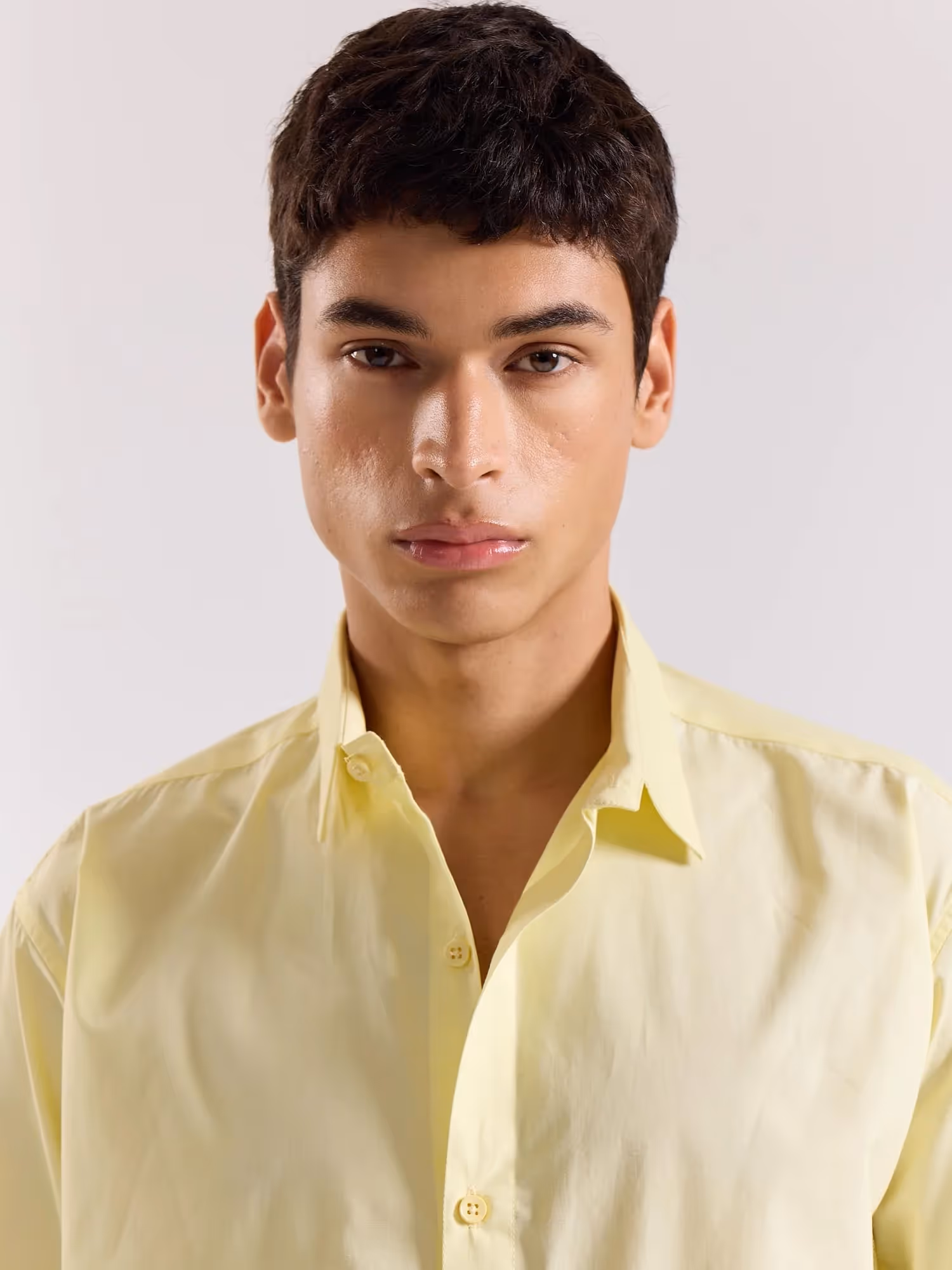 Lemon Yellow Poplin Shirt image 8