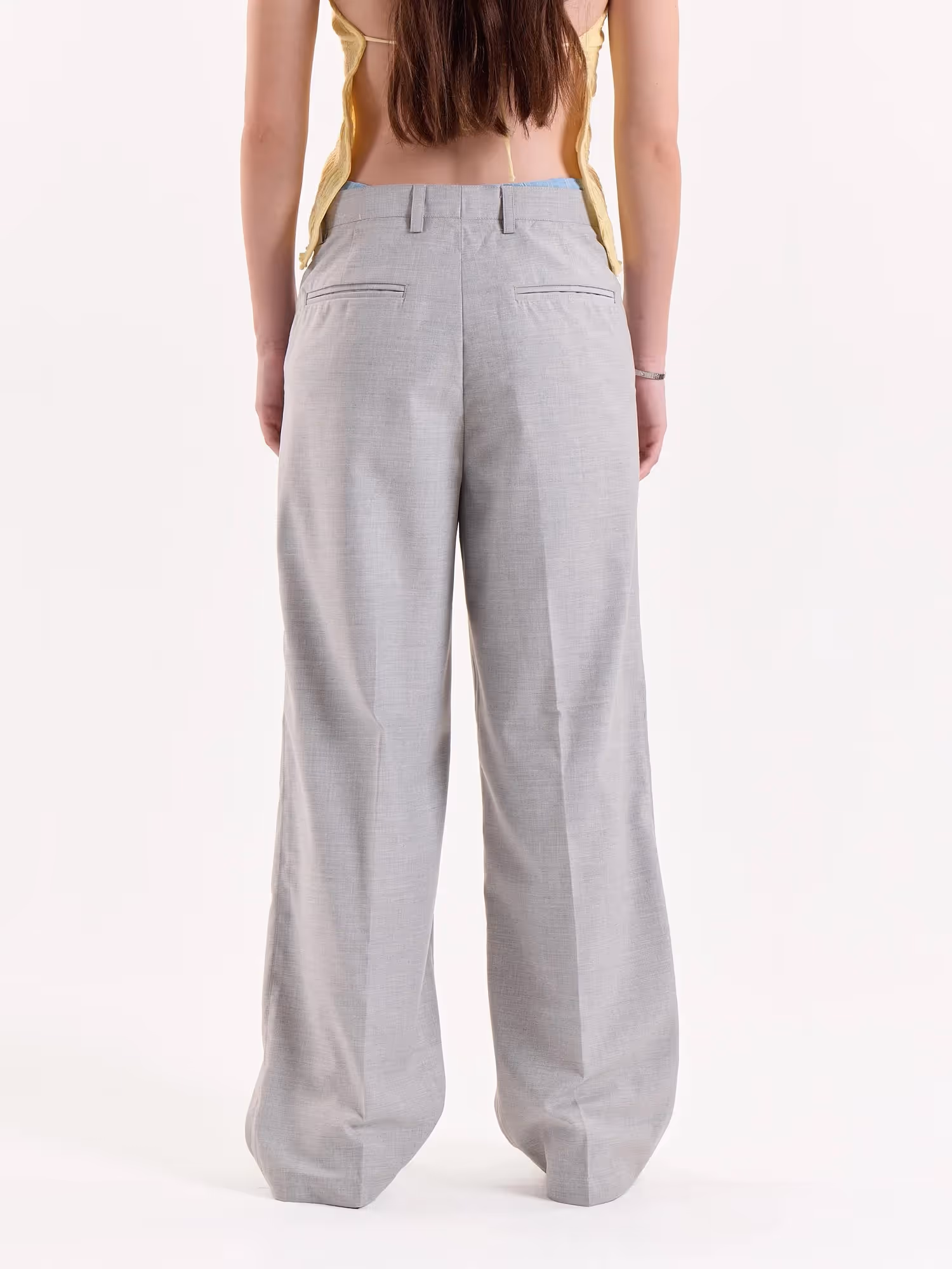 Light Grey Baggy Fit Trousers  image 8