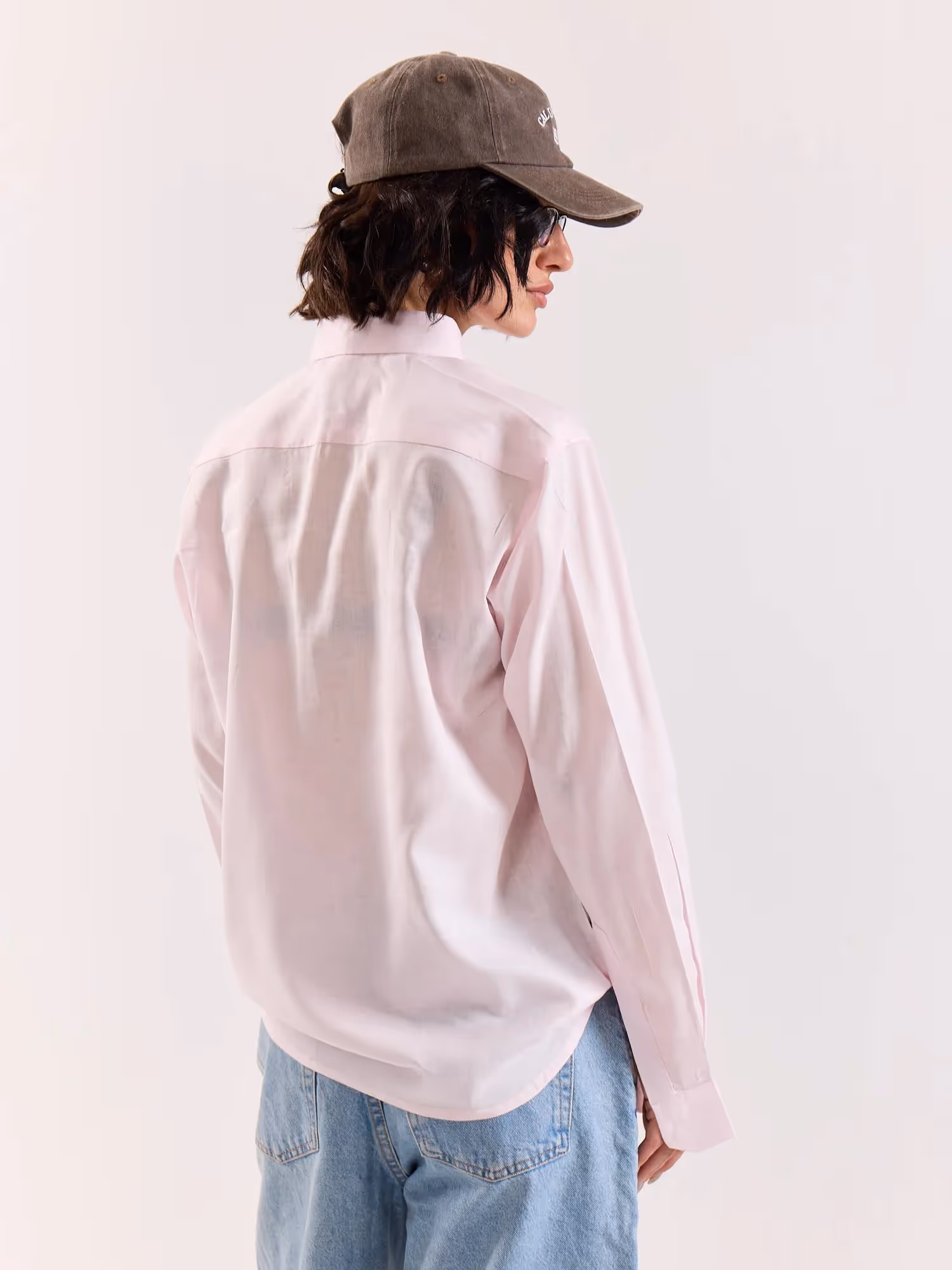 Light Pink Linen Blend Pullover image 8