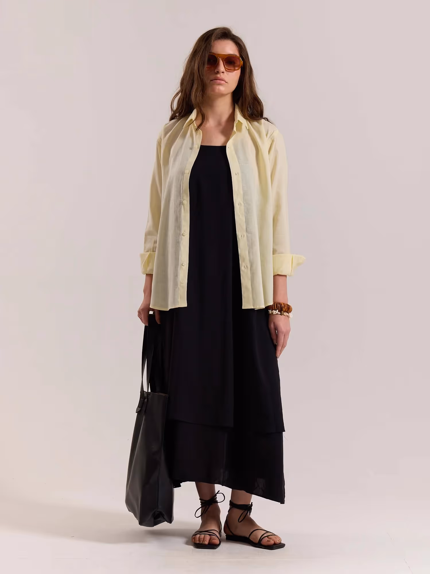 Light Yellow Linen-blend Shirt image 2
