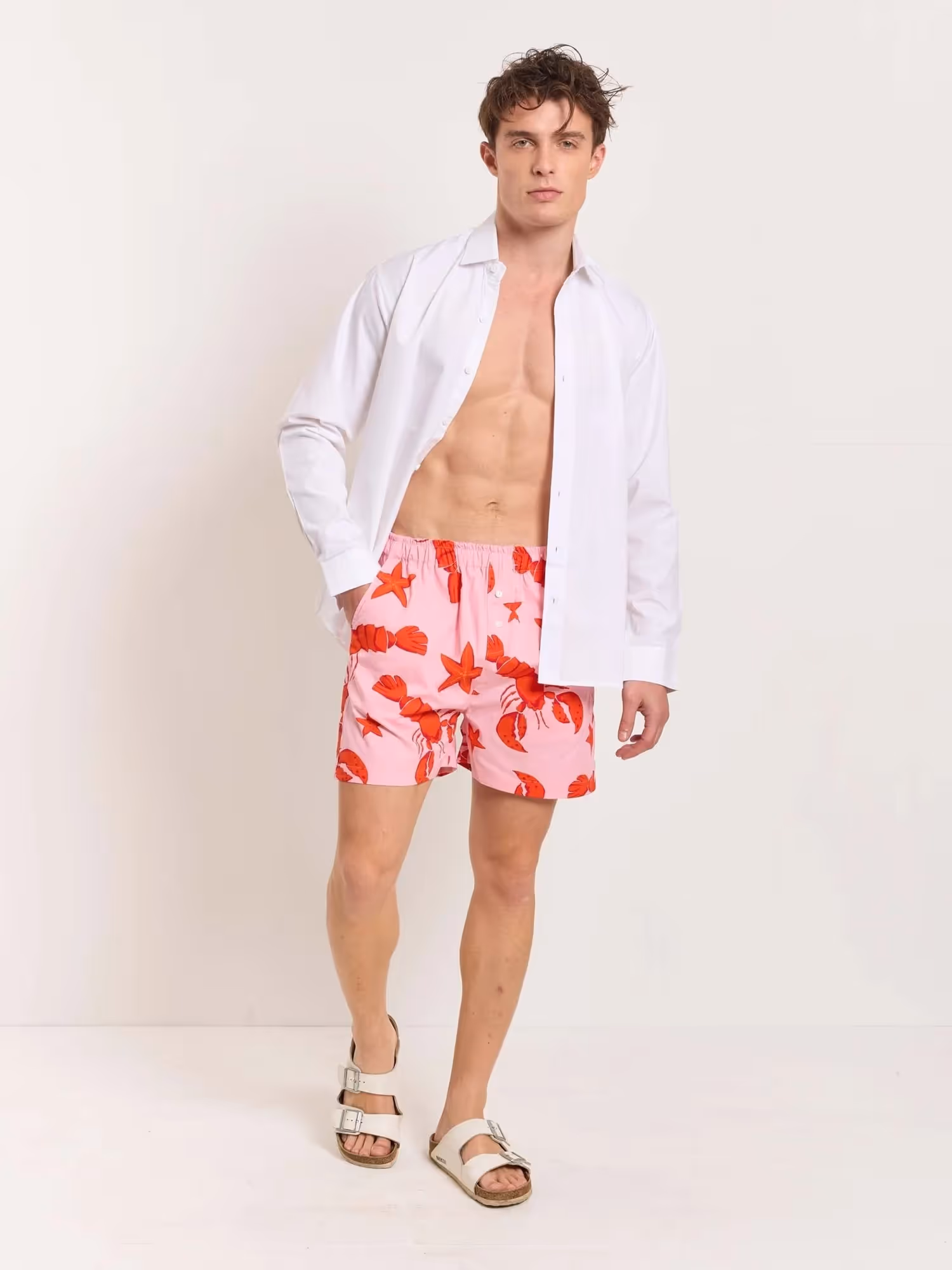 Lobster Printed Poplin Shorts image 1