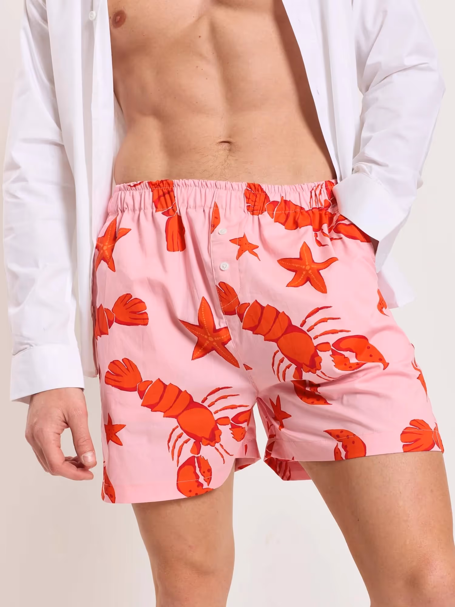Lobster Printed Poplin Shorts image 7