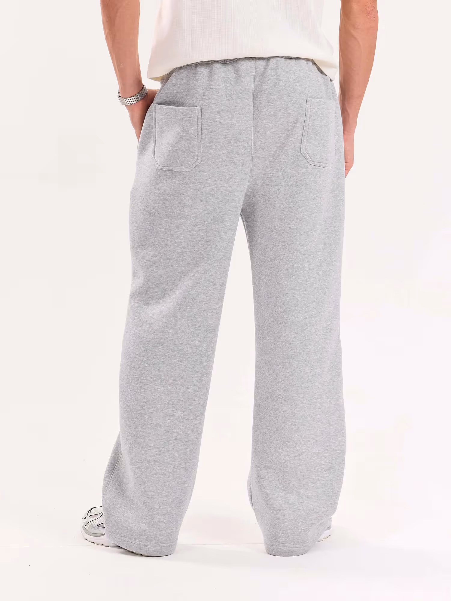 Marl Grey Fleece Sweatpants image 8
