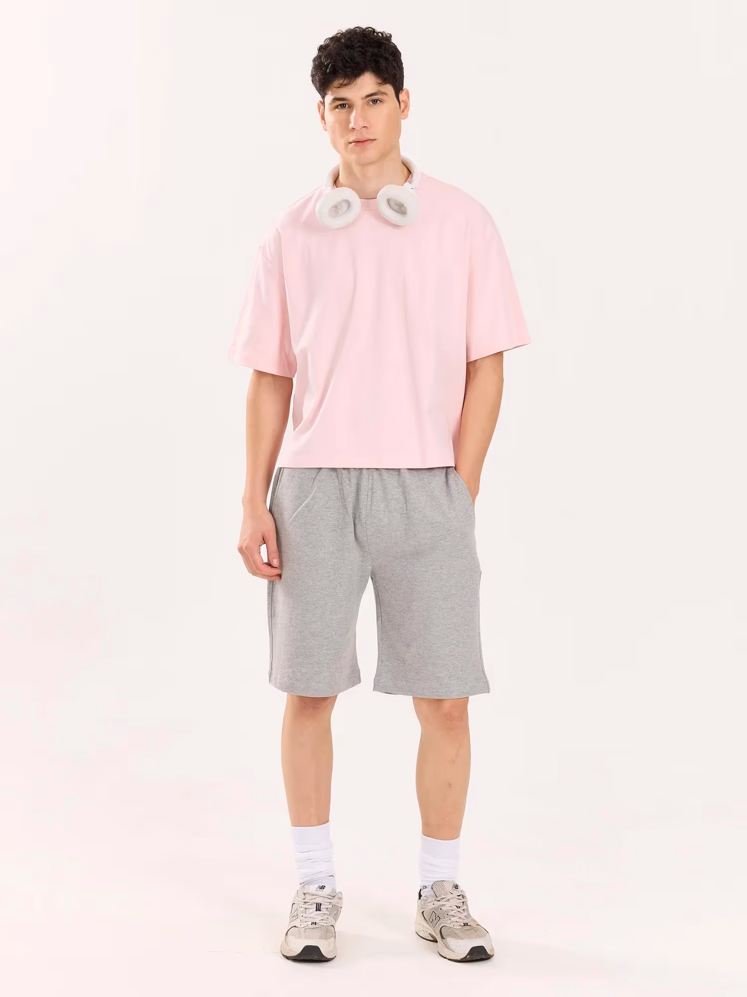 Marl Grey Sweatshorts image 1