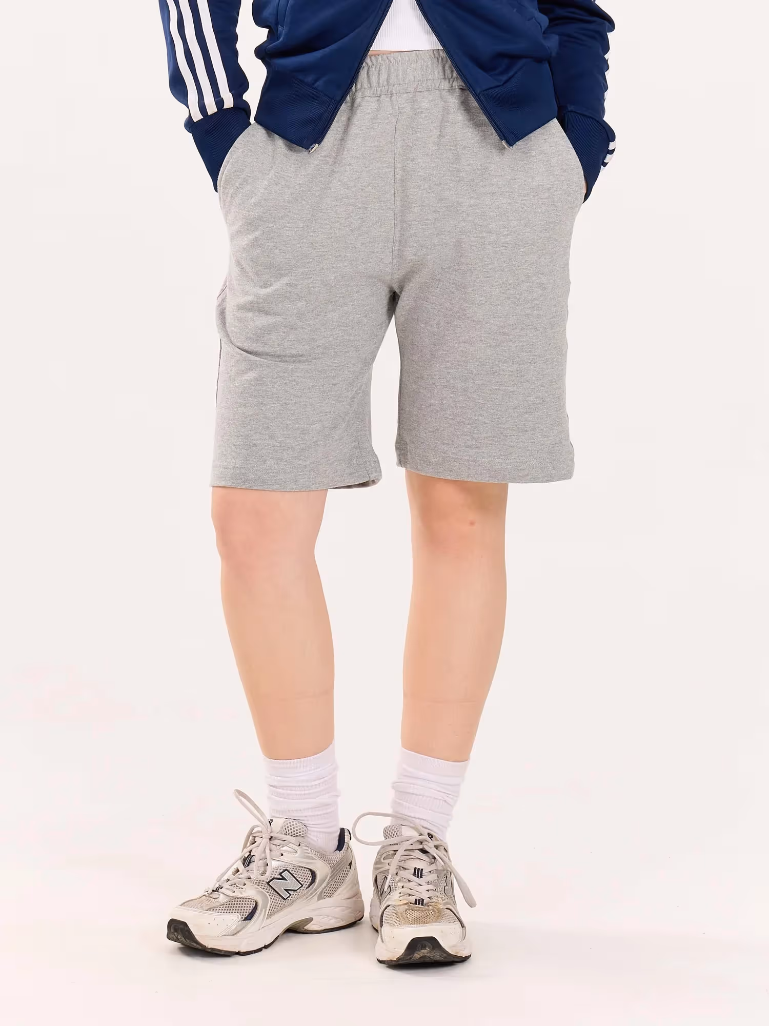 Marl Grey Sweatshorts image 4