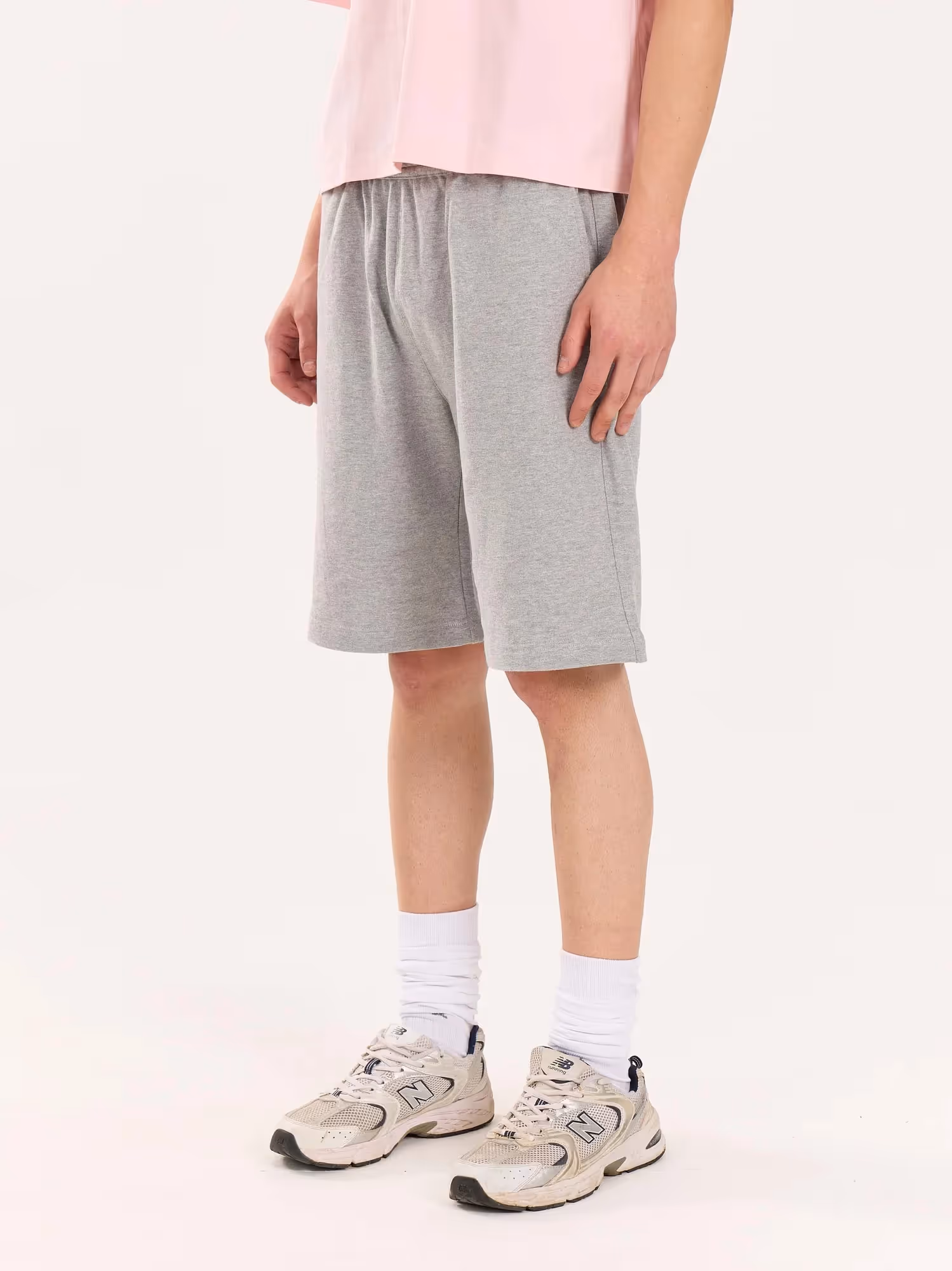 Marl Grey Sweatshorts image 6